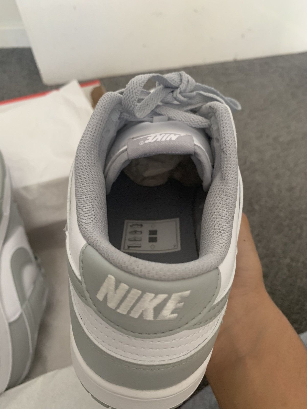Nike Nike Grey Fog Dunk Low Size US 9 / EU 42 - 4 Thumbnail