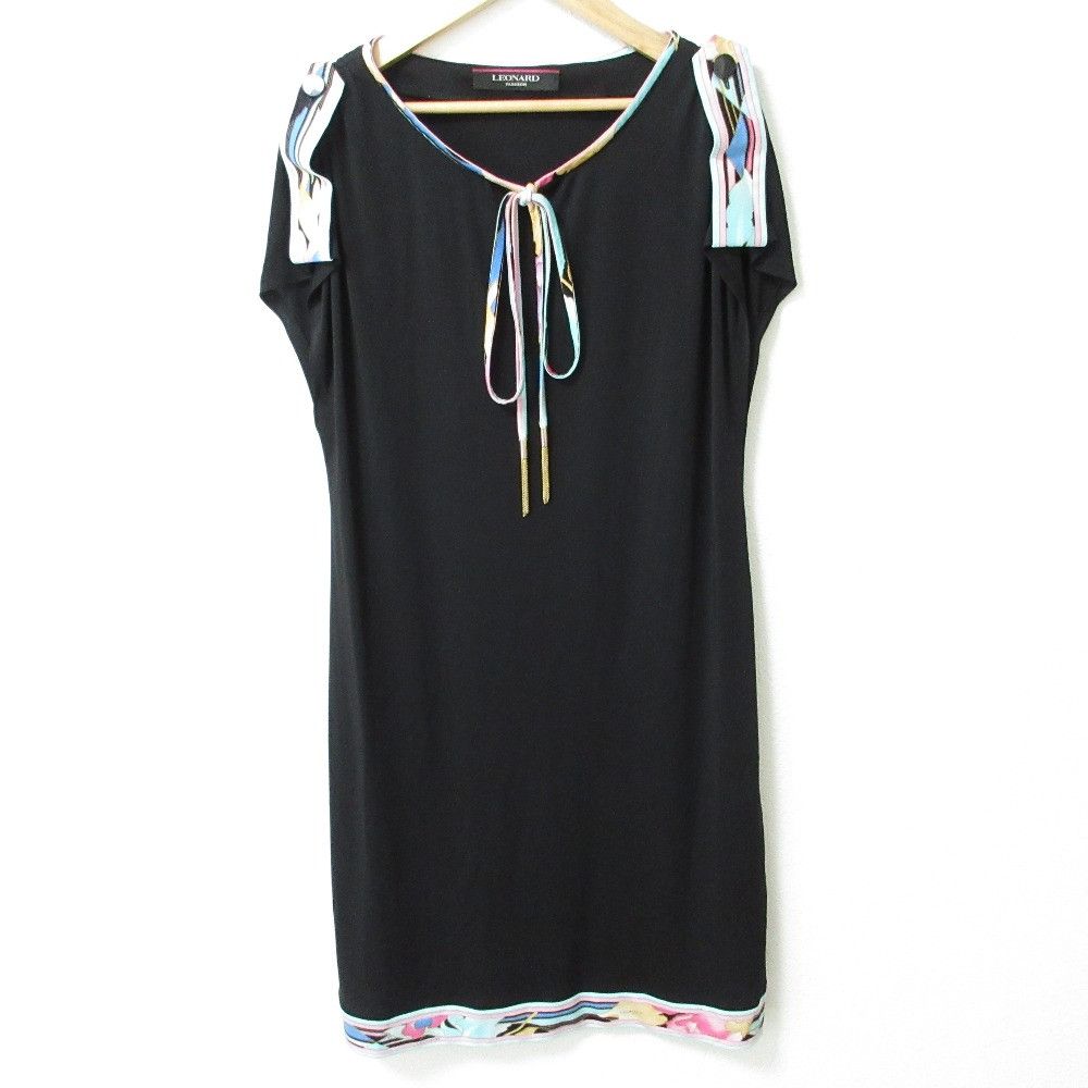 Other Other LEONARD Flower Print Trim Dress Others Dresses DUTY FREE for USA Size ONE SIZE - 1 Thumbnail
