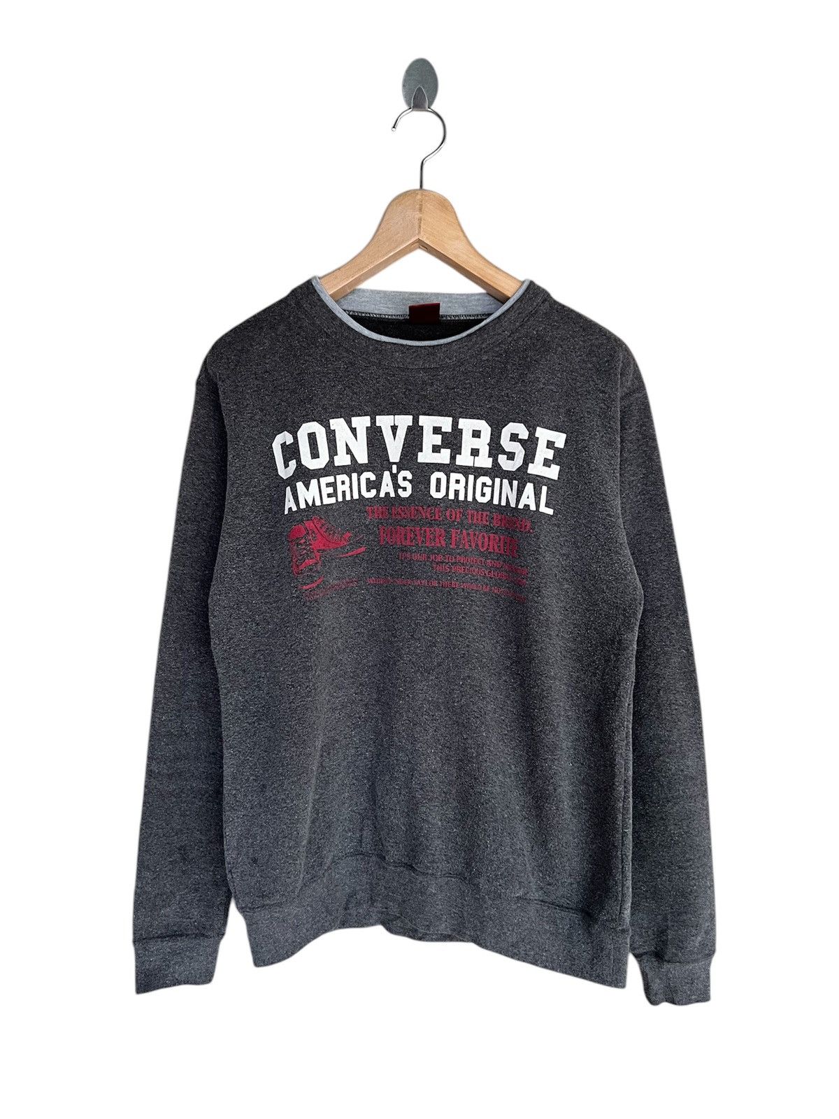Converse Converse Spell Out Sweatshirt Size US S / EU 44-46 / 1 - 1 Thumbnail