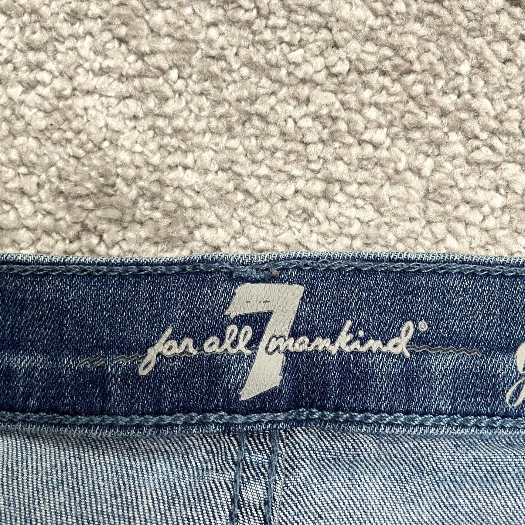 7 For All Mankind VINTAGE 7 For All Mankind Gwenevere Skinny Jeans Women 26 Blue Low Rise Distressed Stretch Denim Size 26" / US 2 / IT 38 - 7 Thumbnail