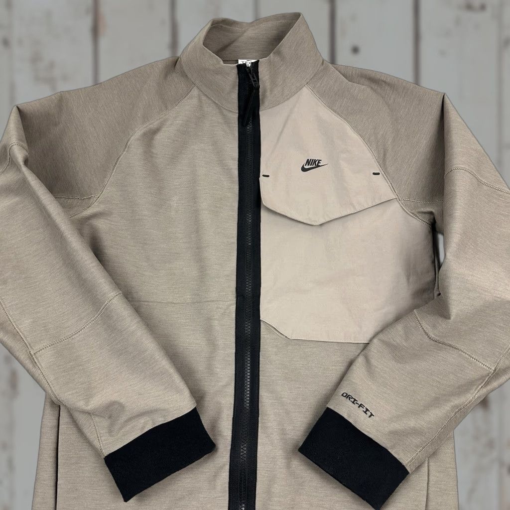 Nike Nike Tech Pack Jacket Mens XS Brown Solid Full Zip Windbreaker Size US XS / EU 42 / 0 - 1 Thumbnail