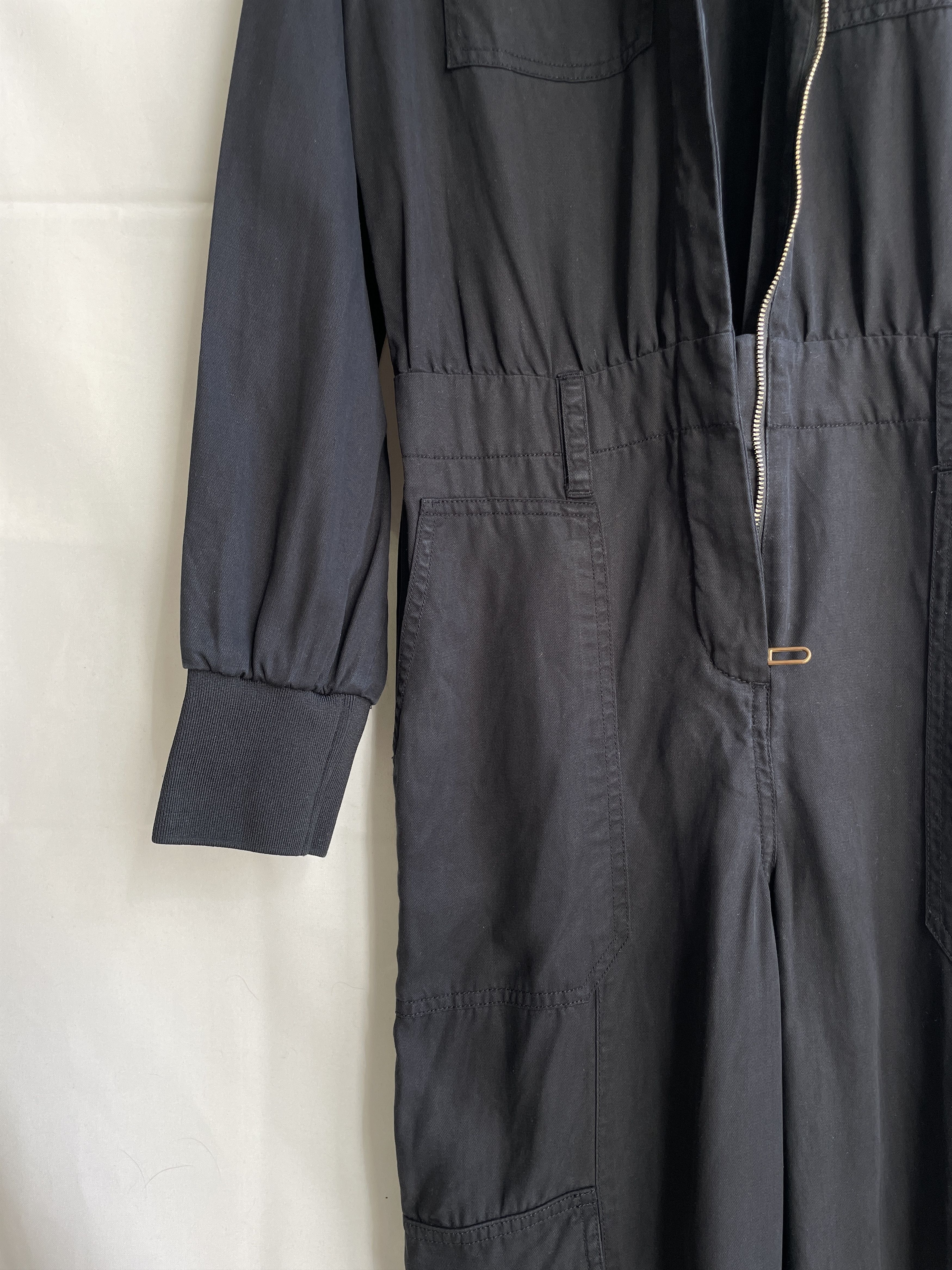 ME+EM Me+Em Lyocell Linen Black Jumpsuit Size UK 6 Size 26" / US 2 / IT 38 - 9 Thumbnail