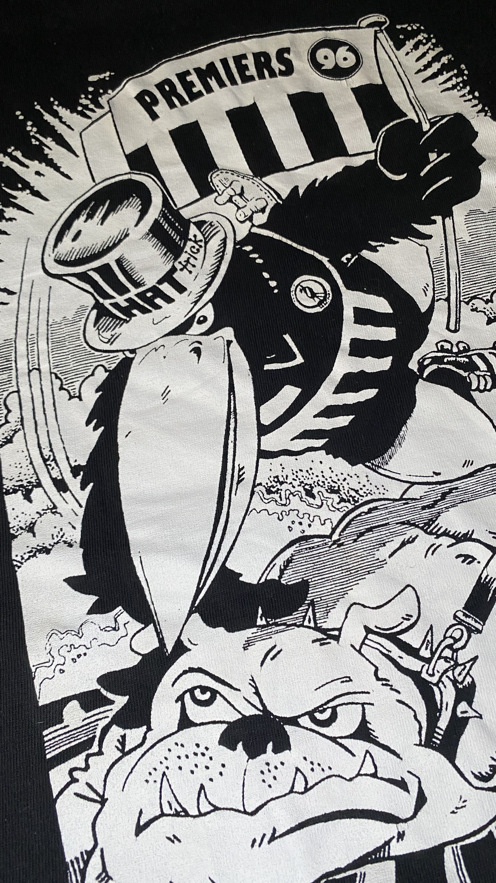 NFL Vintage 1996 Port Adelaide Magpies SANFL Premiers T-Shirt Size US L / EU 52-54 / 3 - 3 Thumbnail