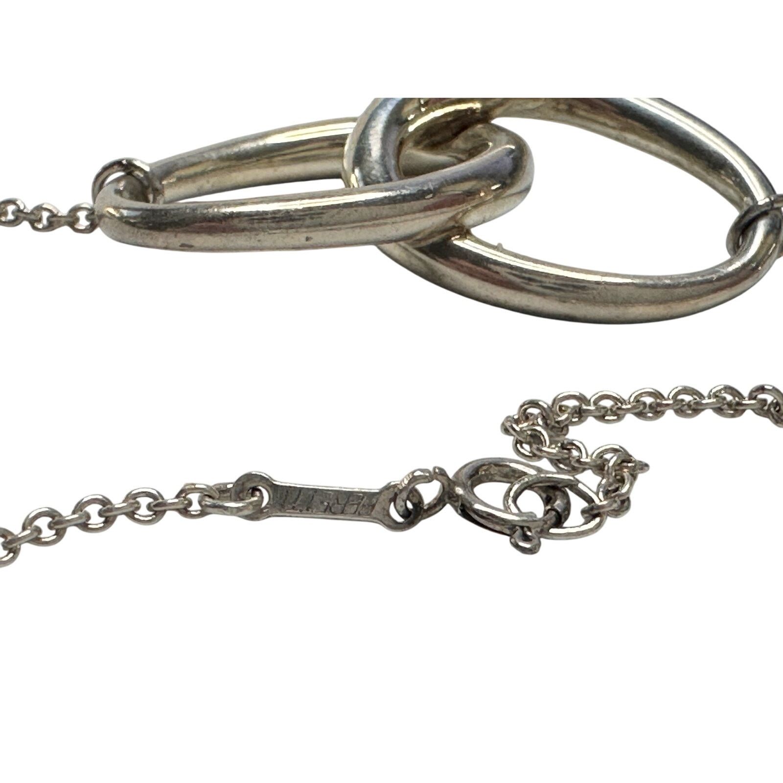 Tiffany & Co. Tiffany and Co Elsa Peretti Large Double Loop Necklace 14" Size ONE SIZE - 7 Thumbnail