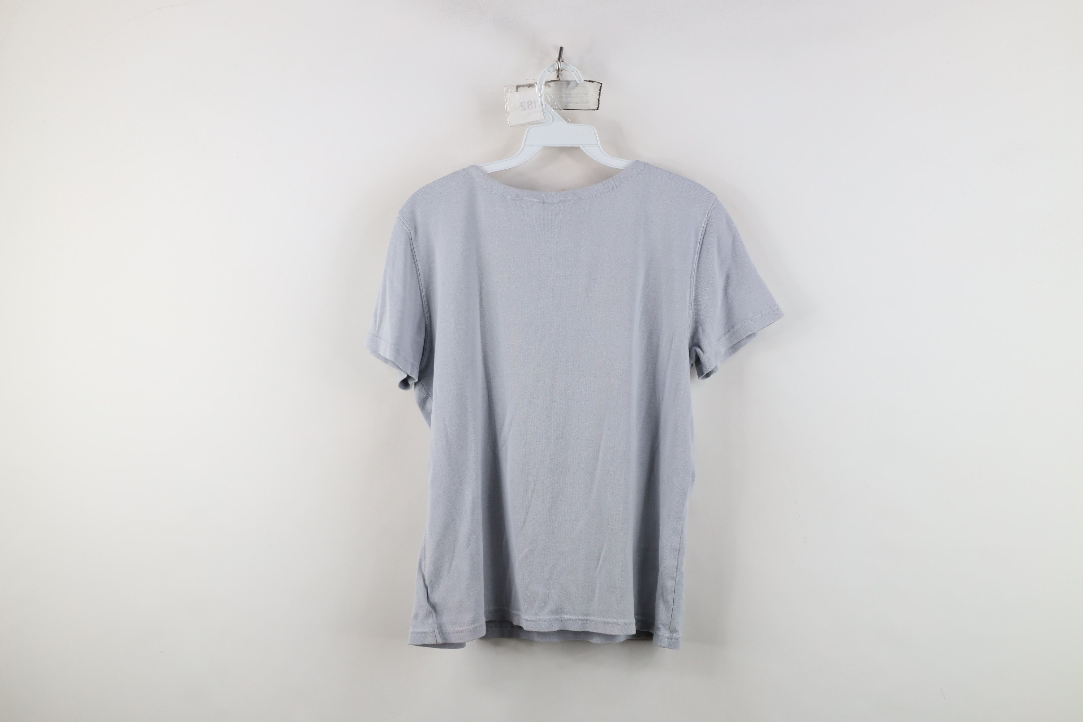 Eddie Bauer Vintage 90s Eddie Bauer Tie Front Cotton Knit T-Shirt USA Size L / US 10 / IT 46 - 13 Thumbnail