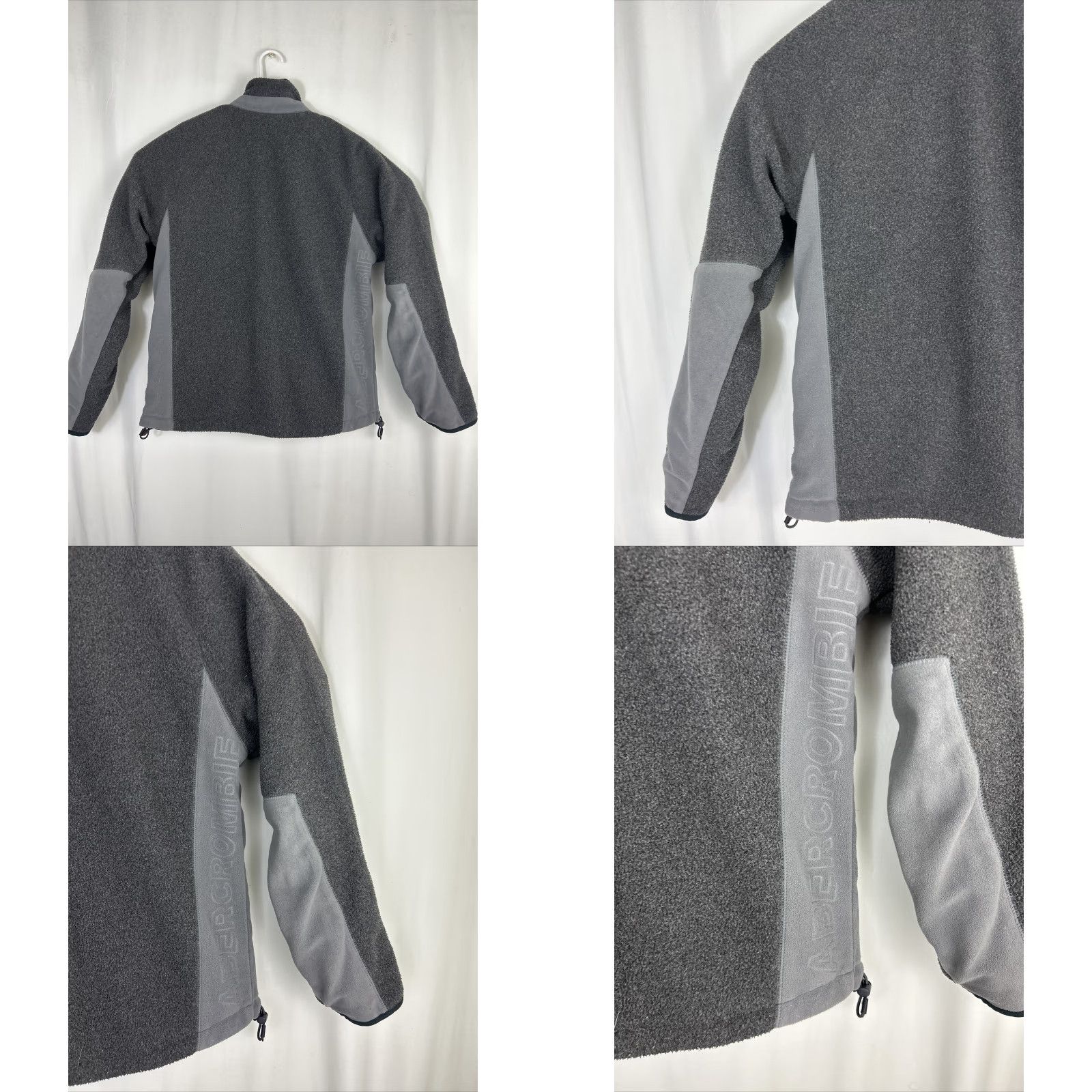 Abercrombie & Fitch VINTAGE Abercrombie & Fitch Men Small Blue Fleece Lined Coat Jacket Reversible Blue Gray Windbreaker Size US S / EU 44-46 / 1 - 11 Thumbnail