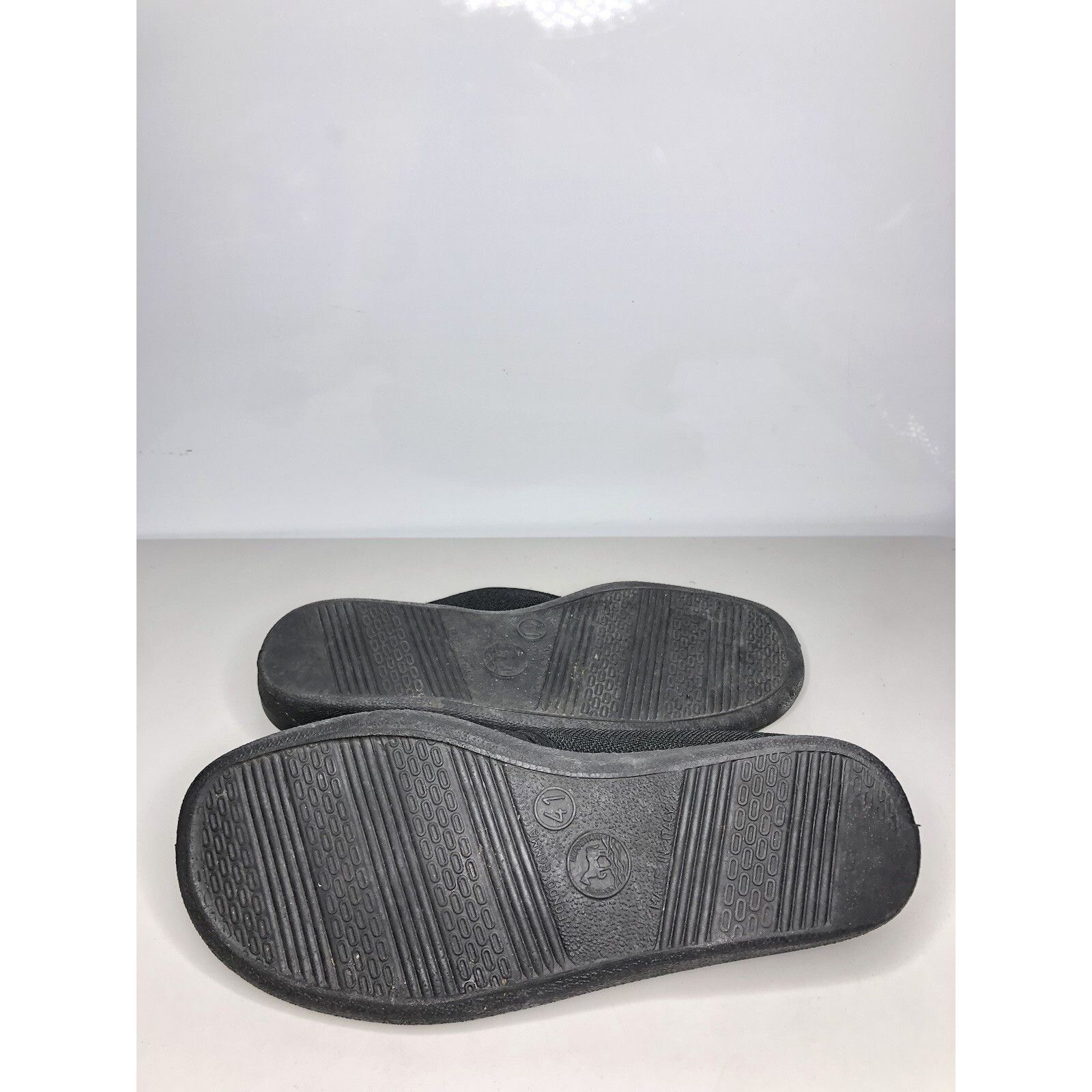 NADA Napa Flex Black Fabric Textile Comfort Flat Strap Shoes Wome Size US 10.5 / IT 40.5 - 16 Thumbnail