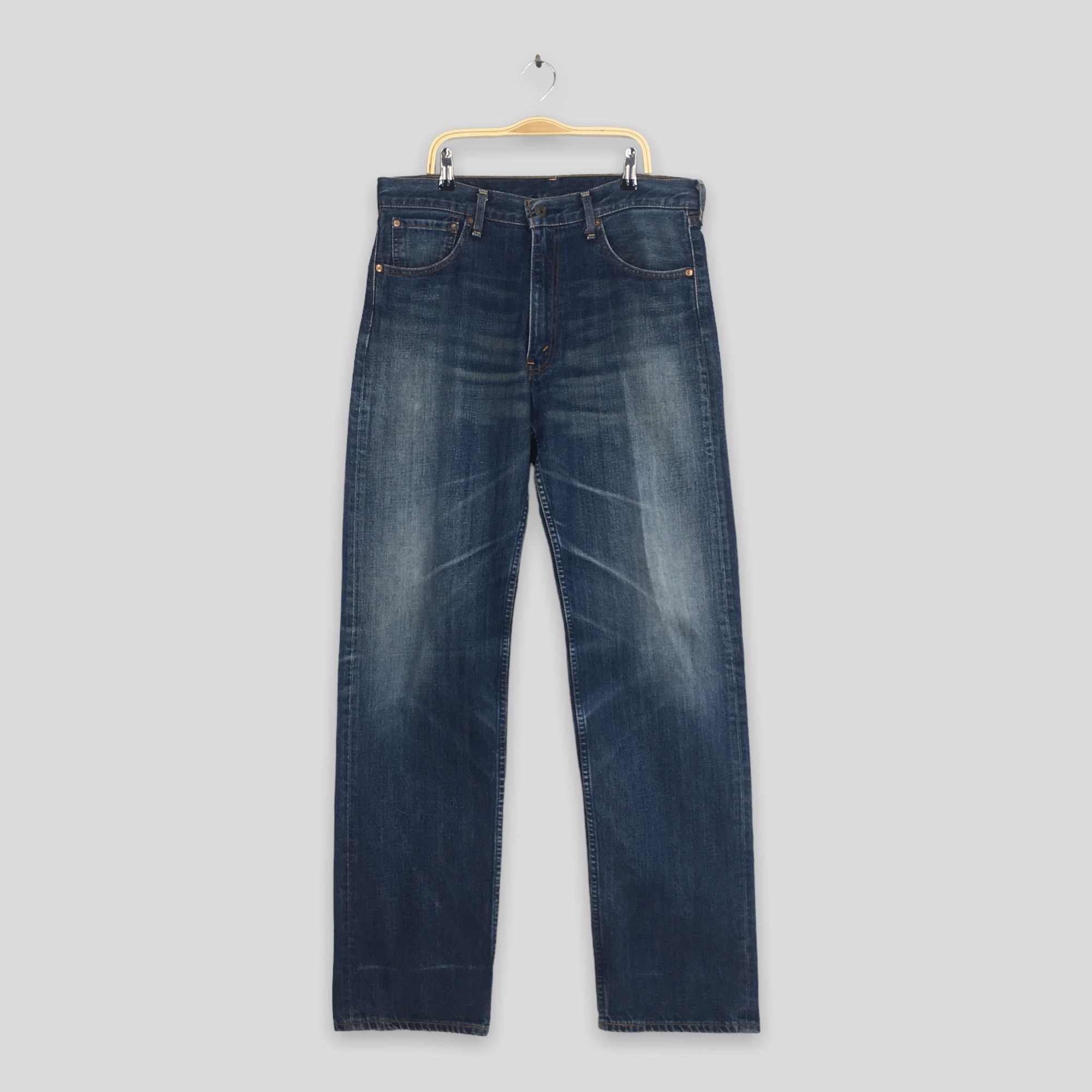 image of Size 33X34 Vintage Levi's 503 Faded Blue Light Washed Jeans, Men's