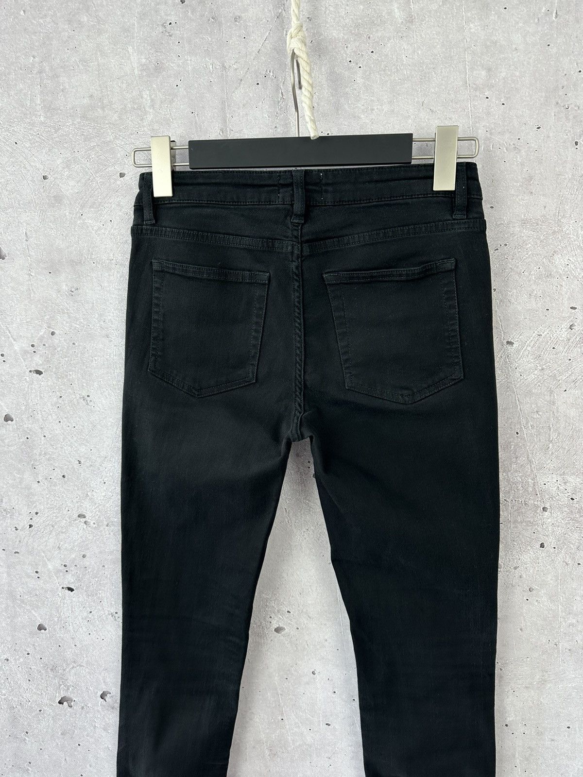 Acne Studios × Vintage Acne Studios Flex Black Cotton Slim Women’s Jeans Size 28" / US 6 / IT 42 - 5 Thumbnail