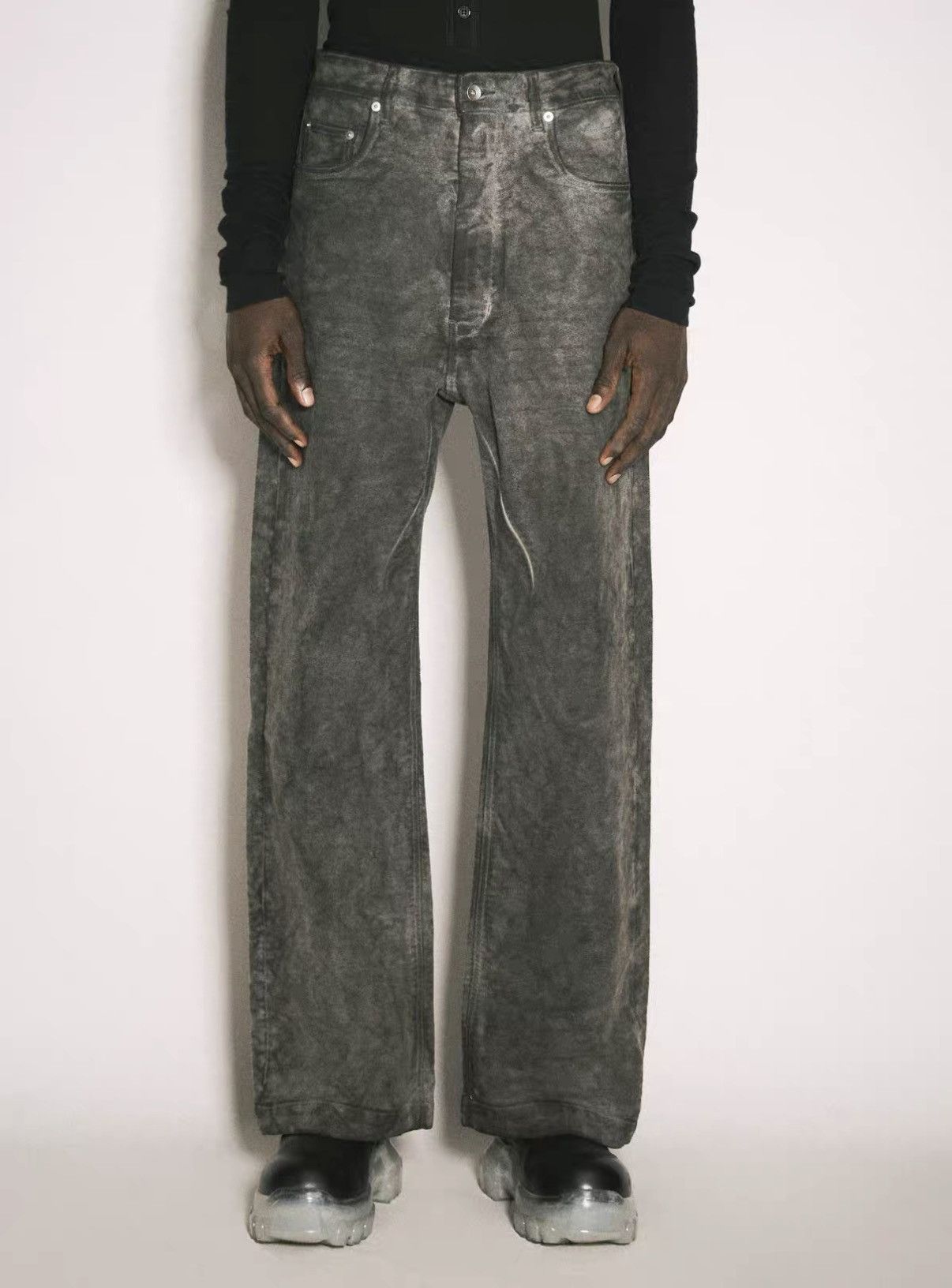 Rick Owens Rick Owens DRKSHDW Geth Cut Tie-Dye Straight-Leg Jeans J31 Size US 31 - 7 Thumbnail