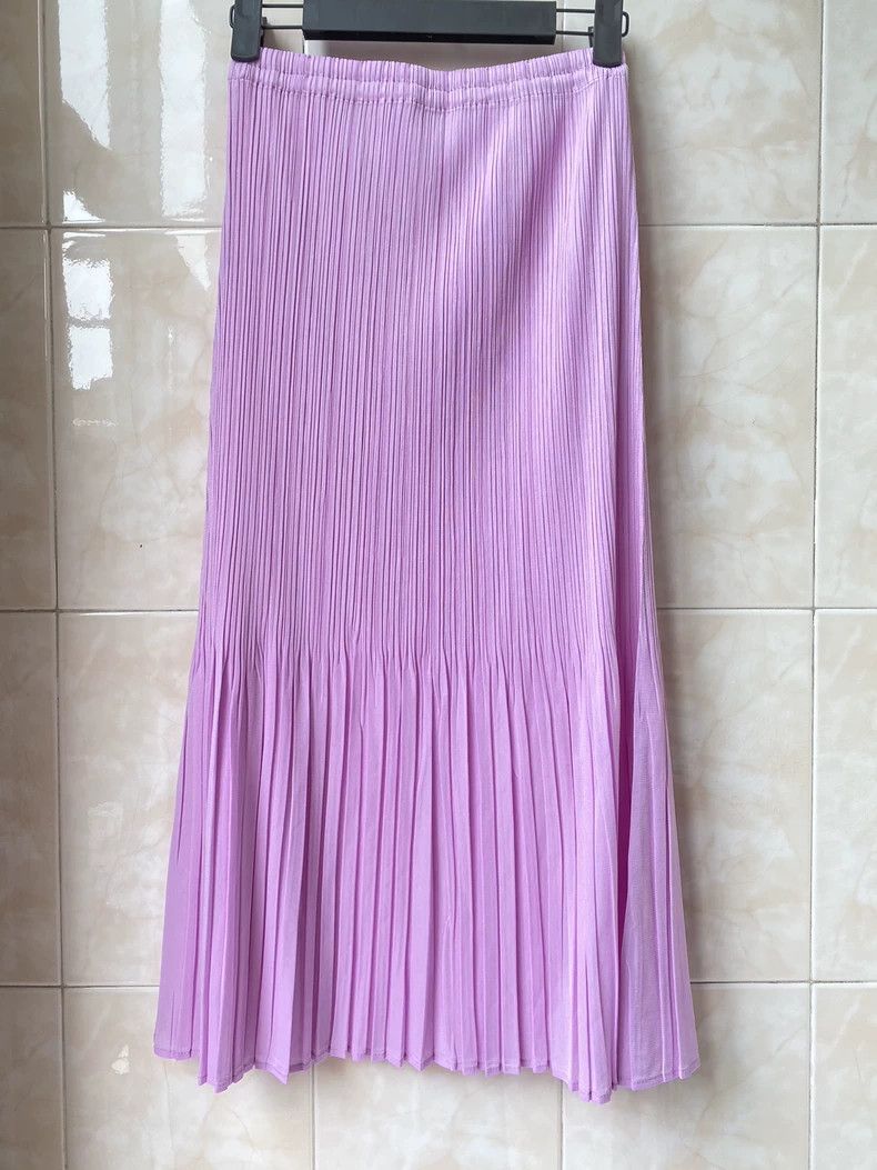 Issey Miyake issey miyake size:1 Pinkish-purple skirt Size 31" - 2 Thumbnail