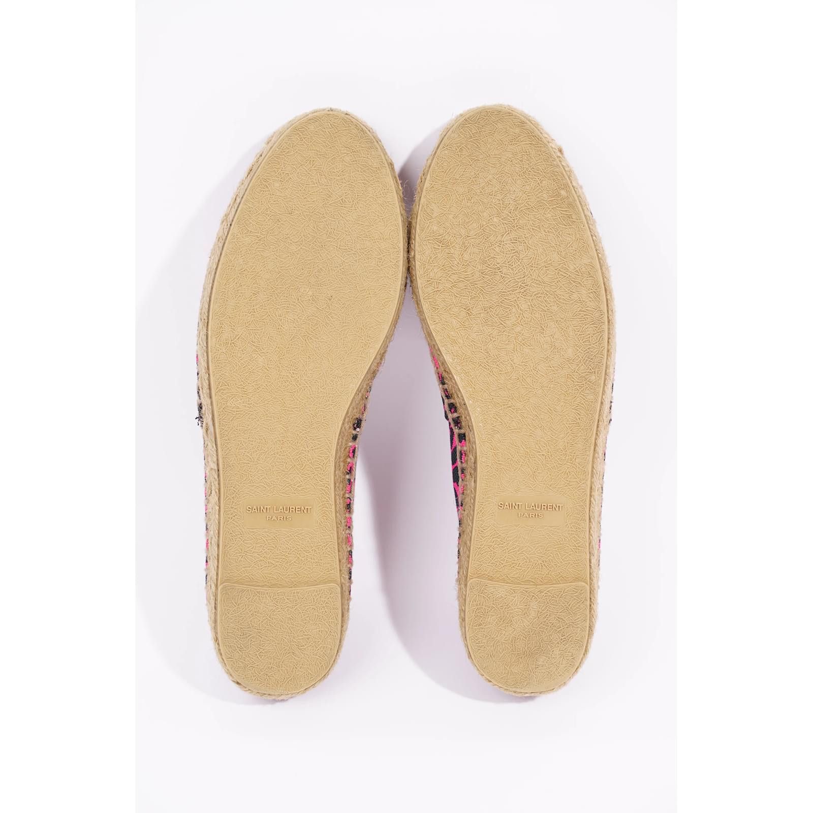 Saint Laurent Paris o1s1wg111024 Embroidered Espadrilles Heart-Shaped Size US 6.5 / IT 36.5 - 6 Thumbnail