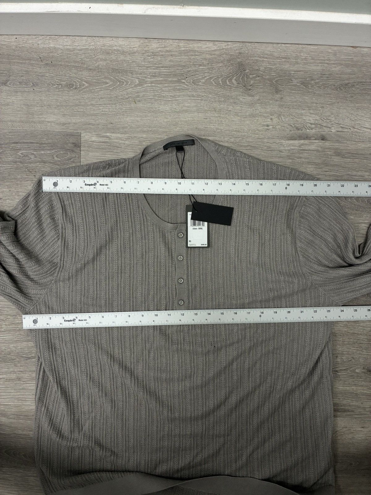 John Varvatos Michelle Henley XXL Size US XXL / EU 58 / 5 - 12 Thumbnail