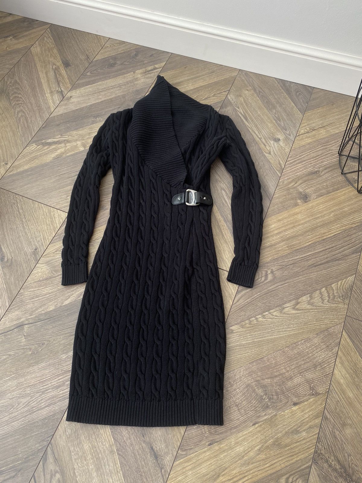 Vintage Ralph Lauren Black Label Cable Knit Dress