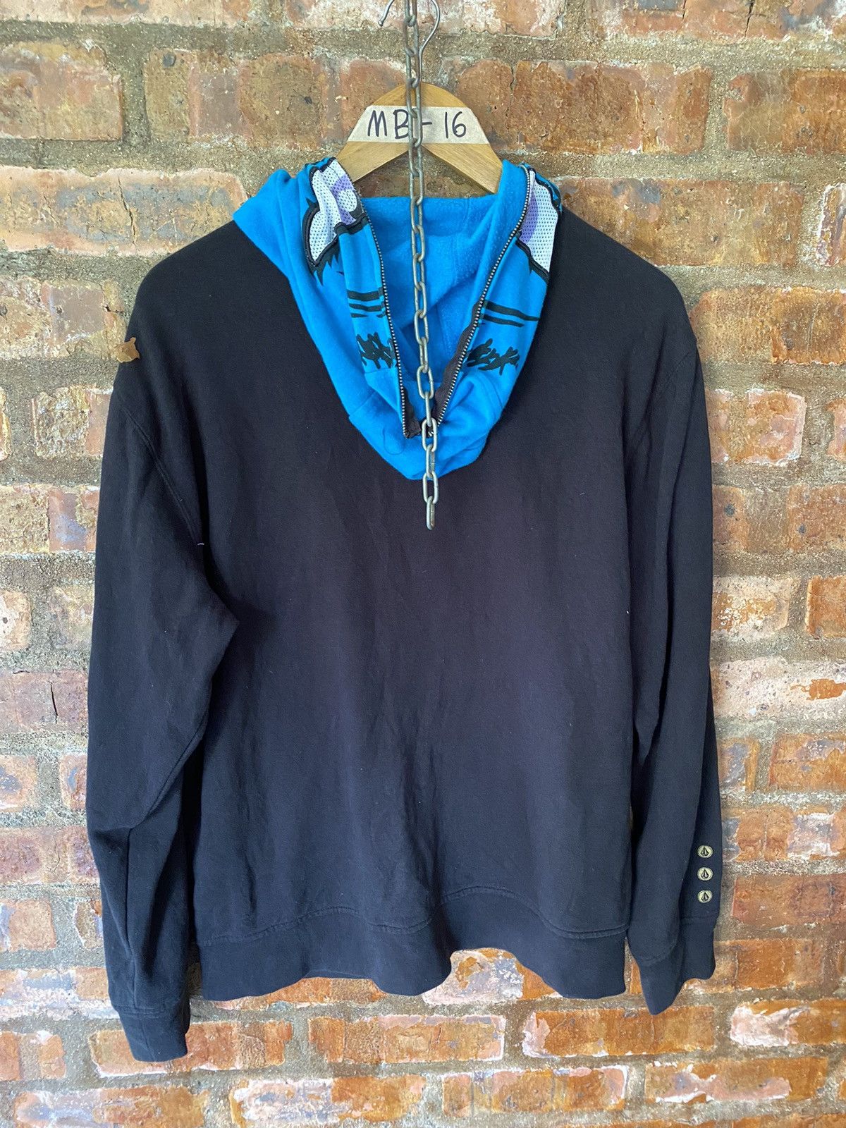Japanese Brand 2000s Volcom gimp one eye hoodie Size US L / EU 52-54 / 3 - 8 Thumbnail