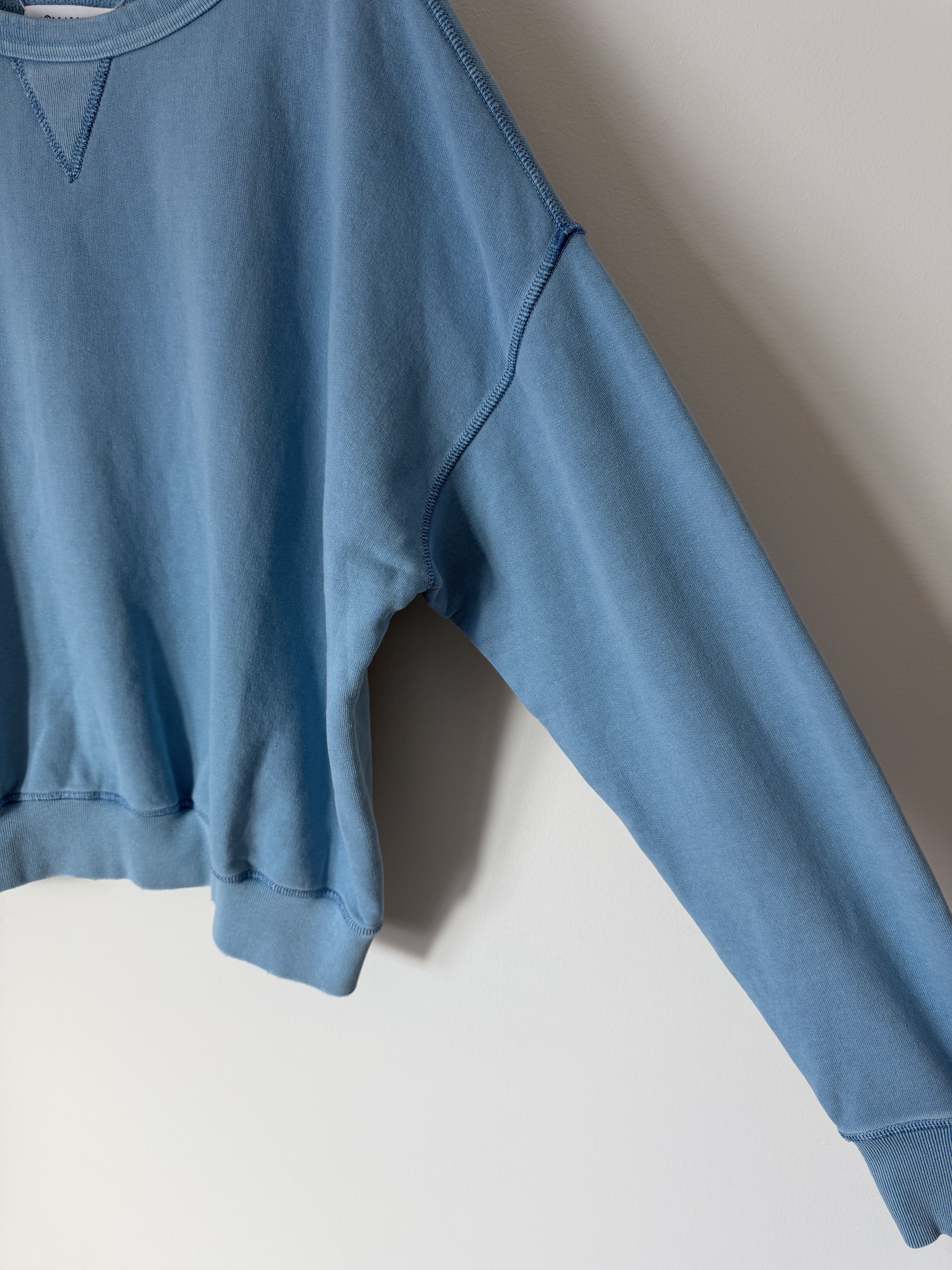 Maison Margiela Maison Margiela French Terry Crewneck Sweatshirt in Blue Size US L / EU 52-54 / 3 - 4 Thumbnail