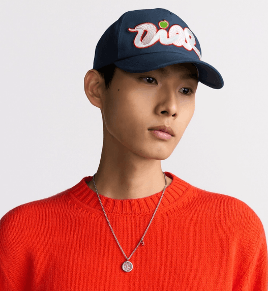 Dior × Kaws o1w1db11025 483C90 Size : OS / Hat / Cap in Navy Blue Size ONE SIZE - 4 Thumbnail
