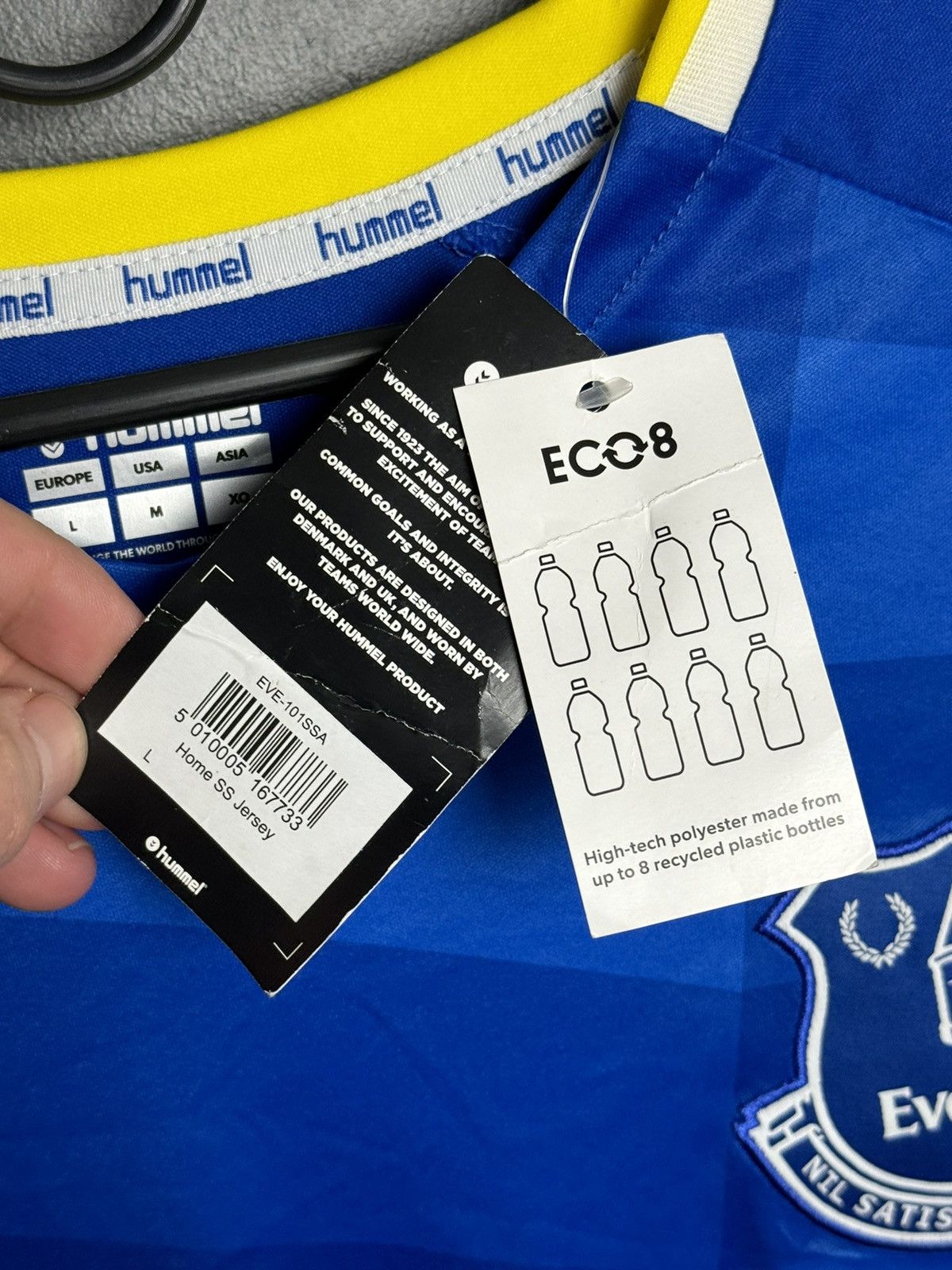 Hummel New Everton 21/22 Home Football Jersey Size US M / EU 48-50 / 2 - 11 Thumbnail