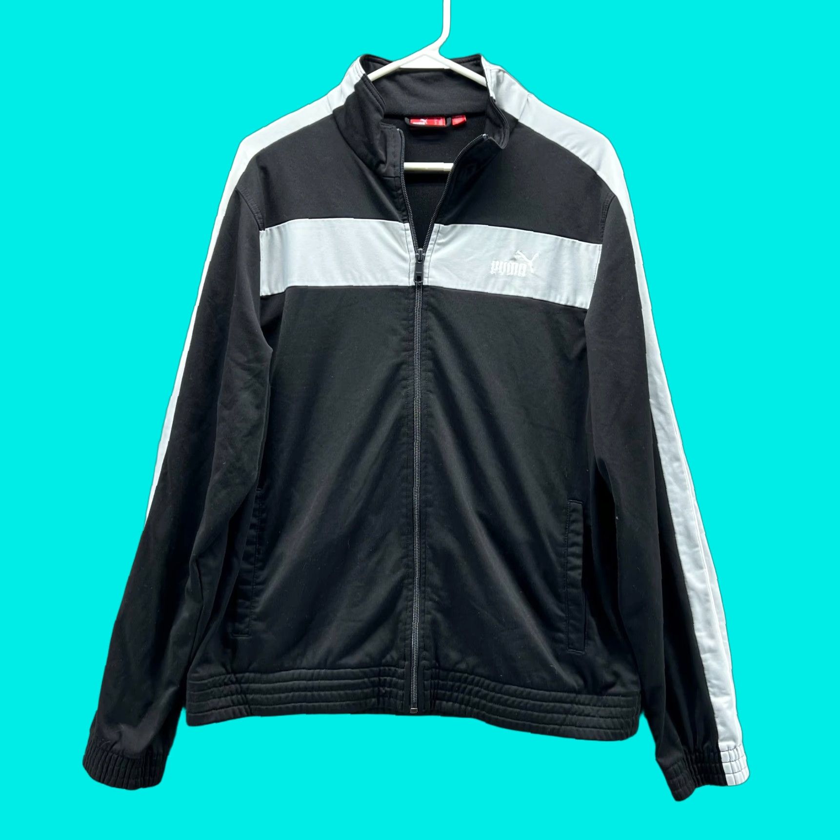 Puma VINTAGE Puma Sweater Jacket Men Medium Adult Black Full Zip Size US M / EU 48-50 / 2 - 1 Thumbnail