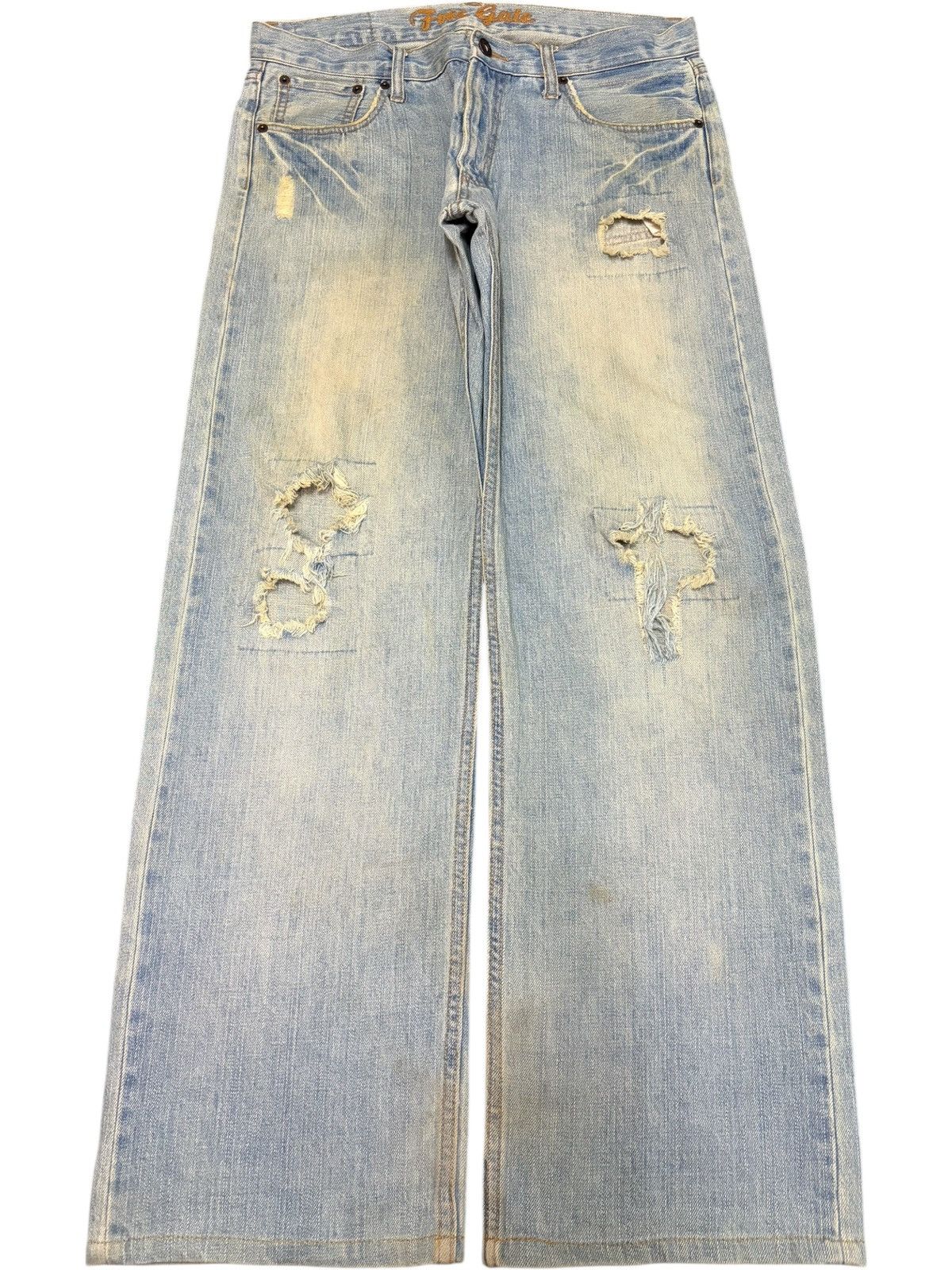 Fubu Vintage Japanese Brand Mud Wash Distress Baggy Jeans Size US 32 / EU 48 - 1 Thumbnail