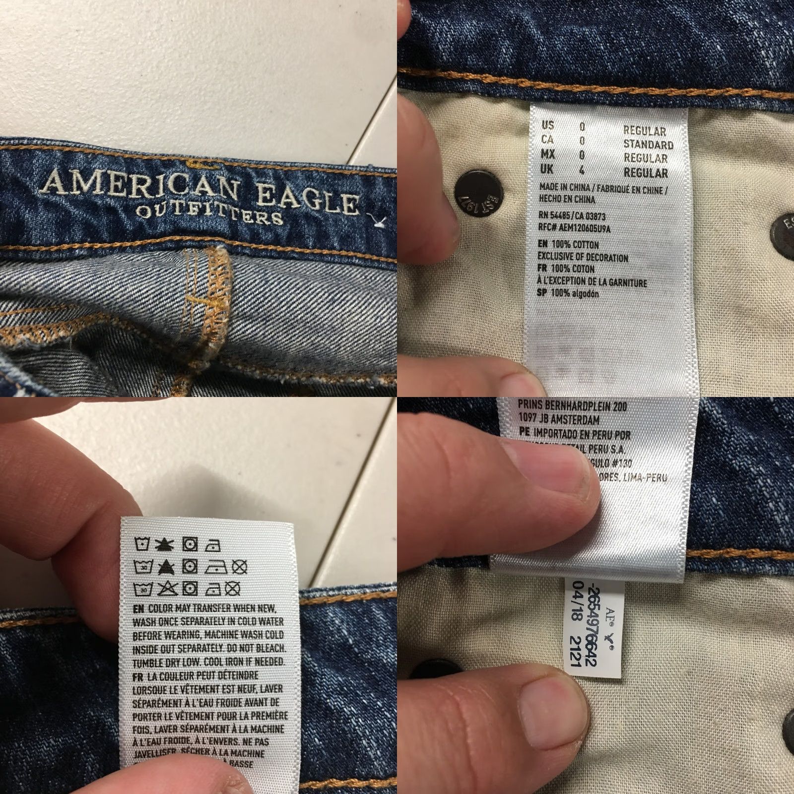 American Eagle Outfitters American Eagle Outfitters Mini Skirt Womens 0 Regular Blue Denim Distressed Zip Shorts? Size 25" / US 0 / IT 36 - 10 Thumbnail