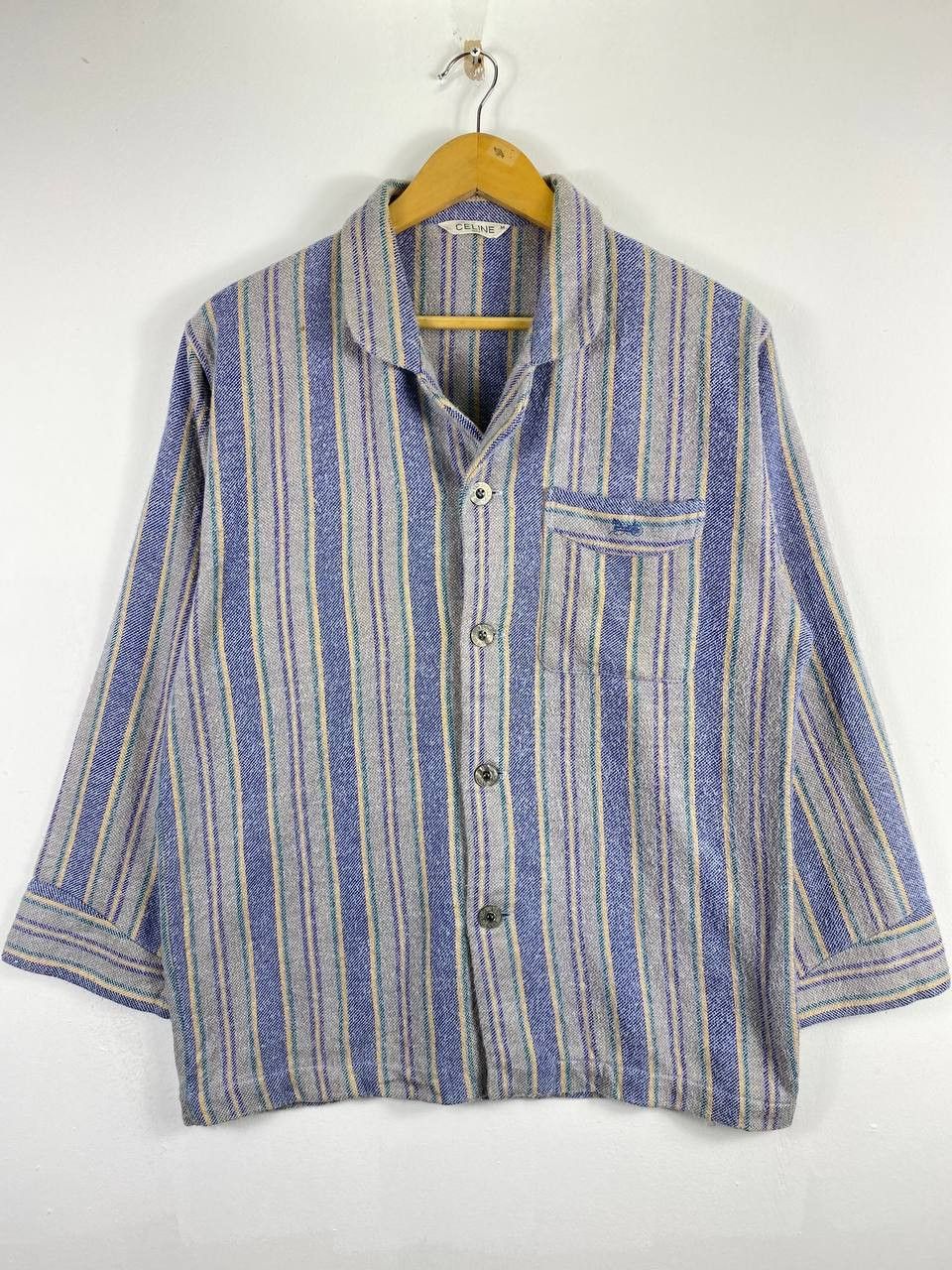 Celine vintage celine striped shirt nice design Size US M / EU 48-50 / 2 - 1 Thumbnail