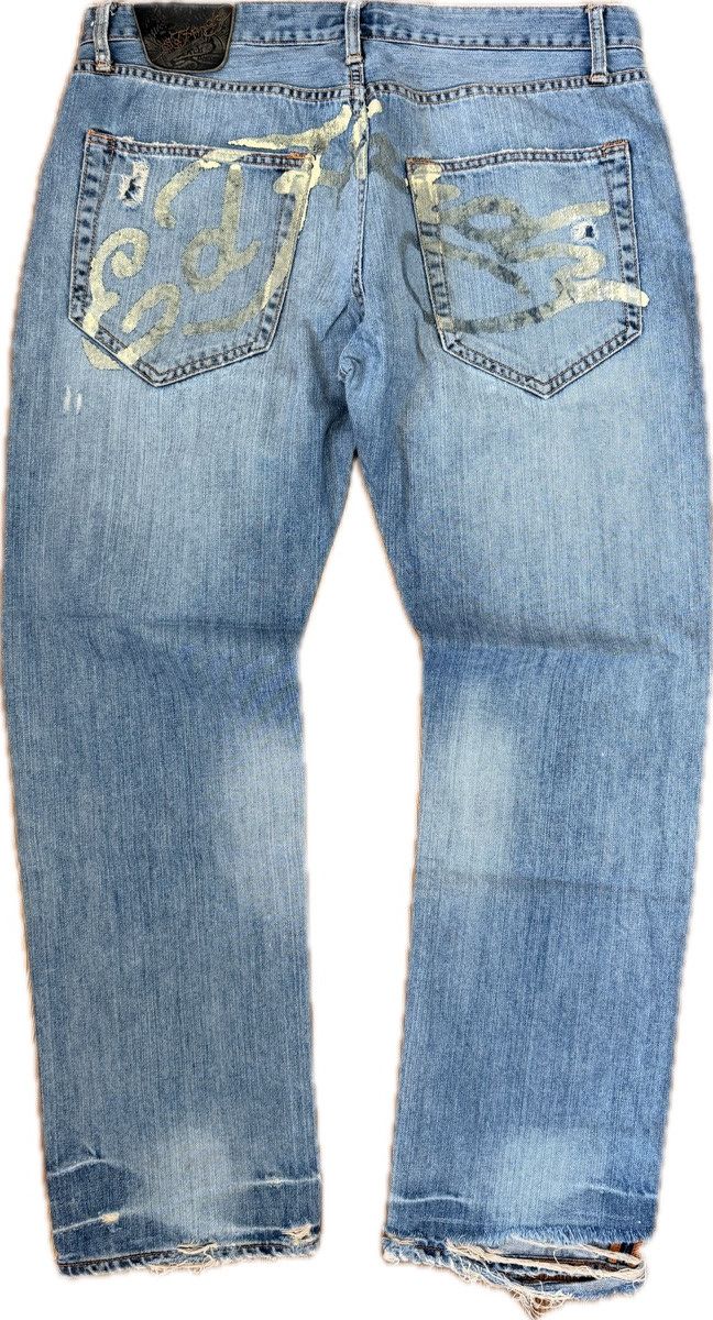 Ed Hardy Distressed Ed Hardy Spelled Out Jeans Size US 36 / EU 52 - 1 Thumbnail