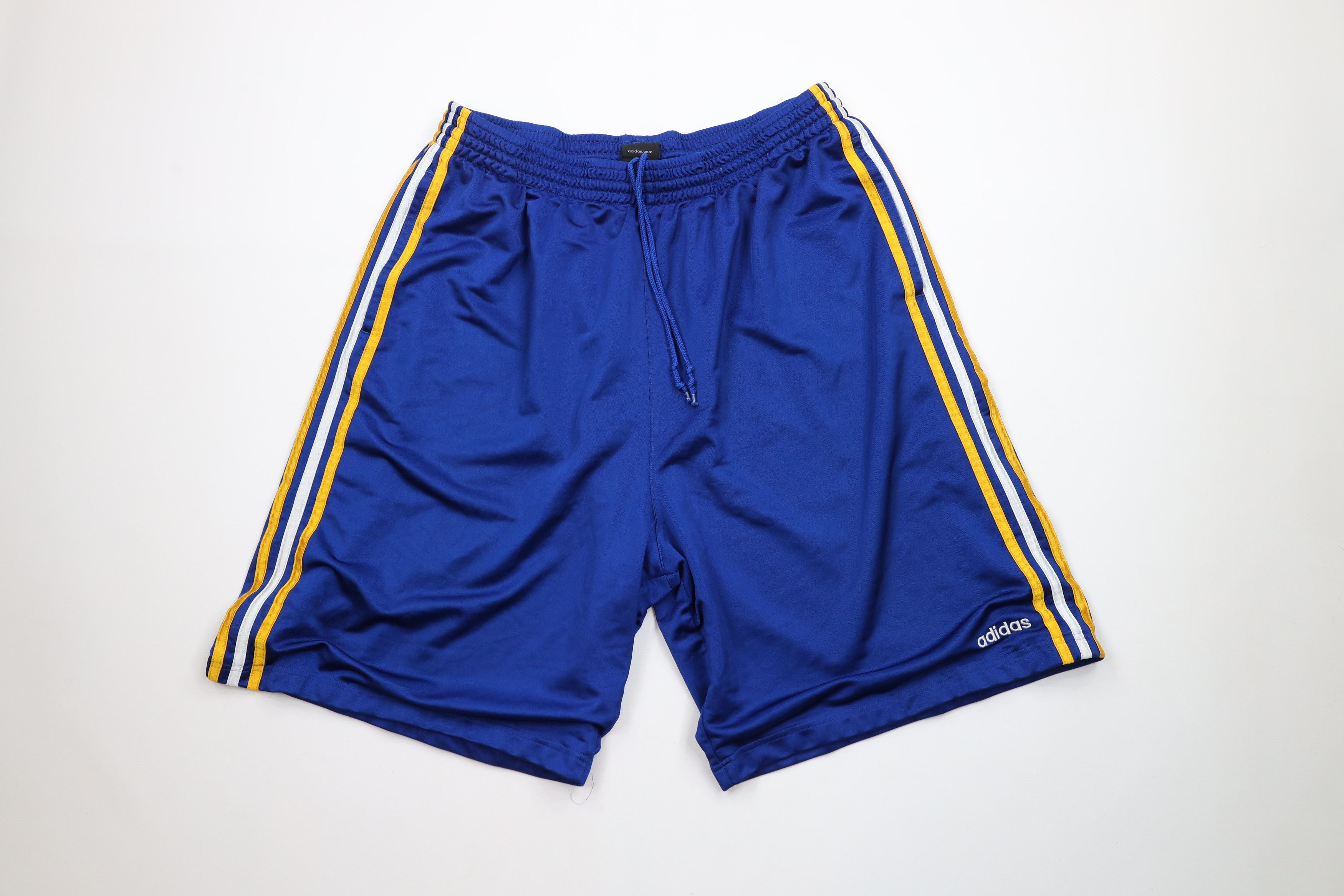 Adidas × Vintage Vintage Y2K Adidas Heavyweight Basketball Shorts Blue Size US 38 / EU 54 - 1 Thumbnail