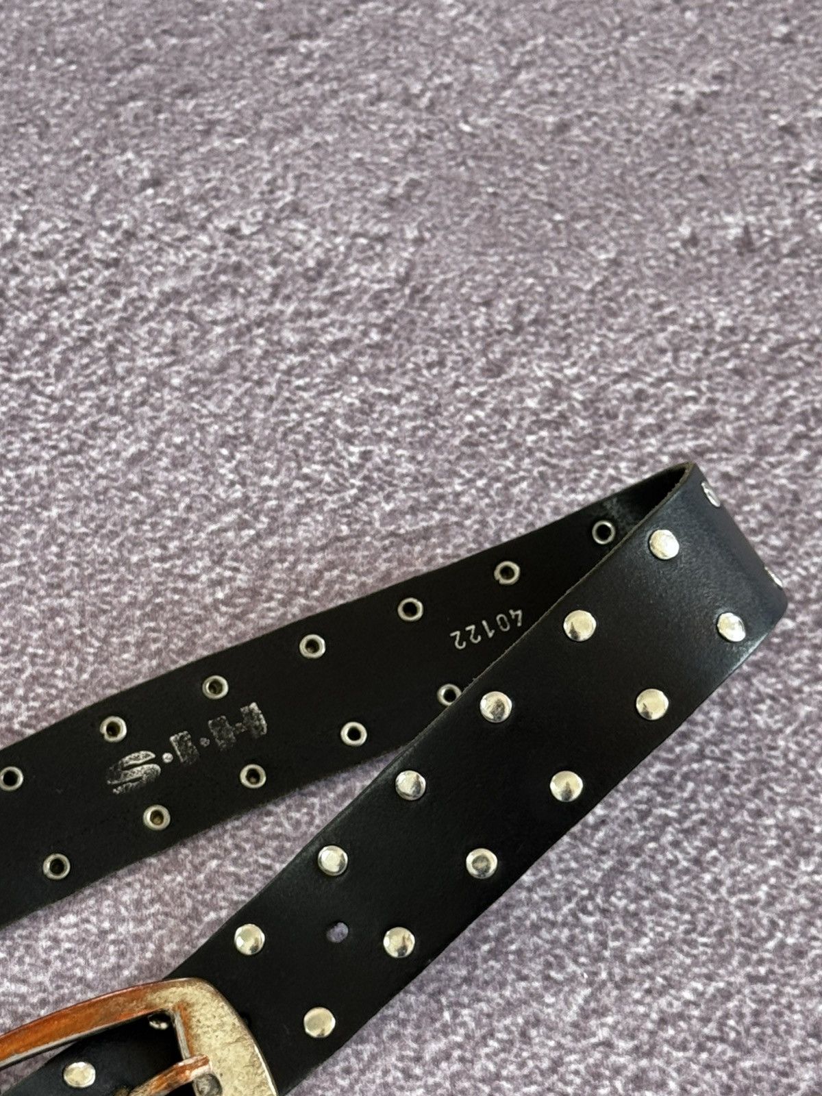 Japanese Brand Vintage Leather Punk Studded Belt Rick Owens Style Size ONE SIZE - 6 Thumbnail