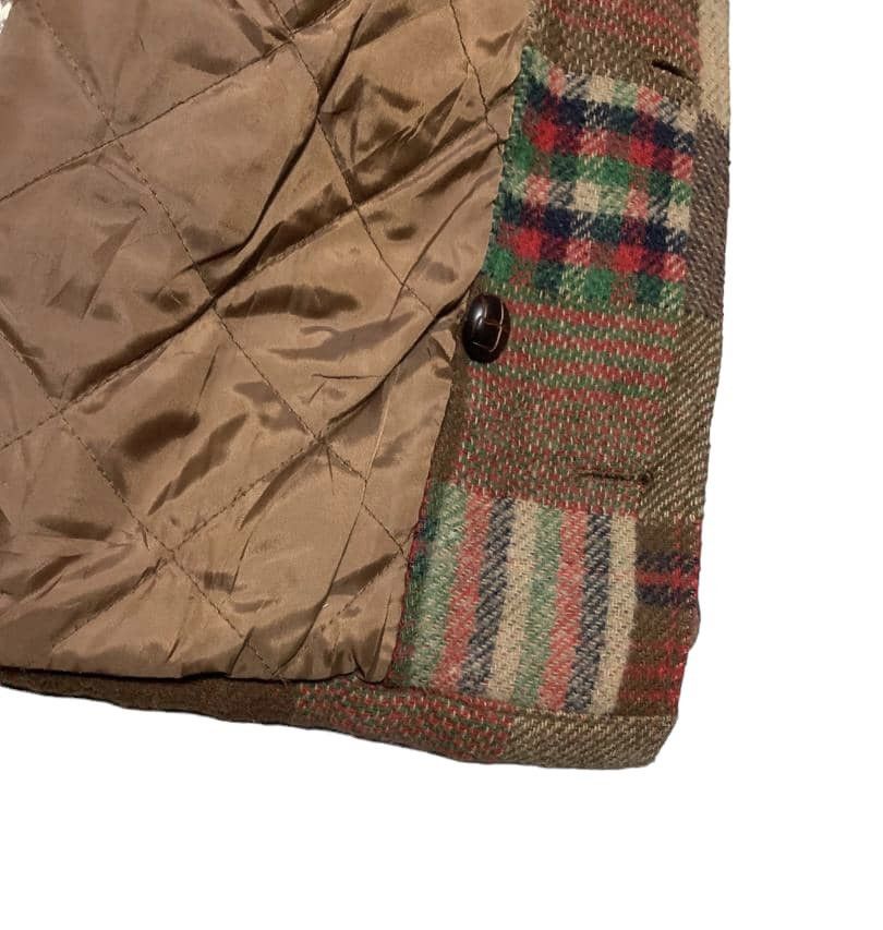 Japanese Brand Vintage Japanese Patchwork Wool Jacket By Louis Chavlon Size US L / EU 52-54 / 3 - 6 Thumbnail