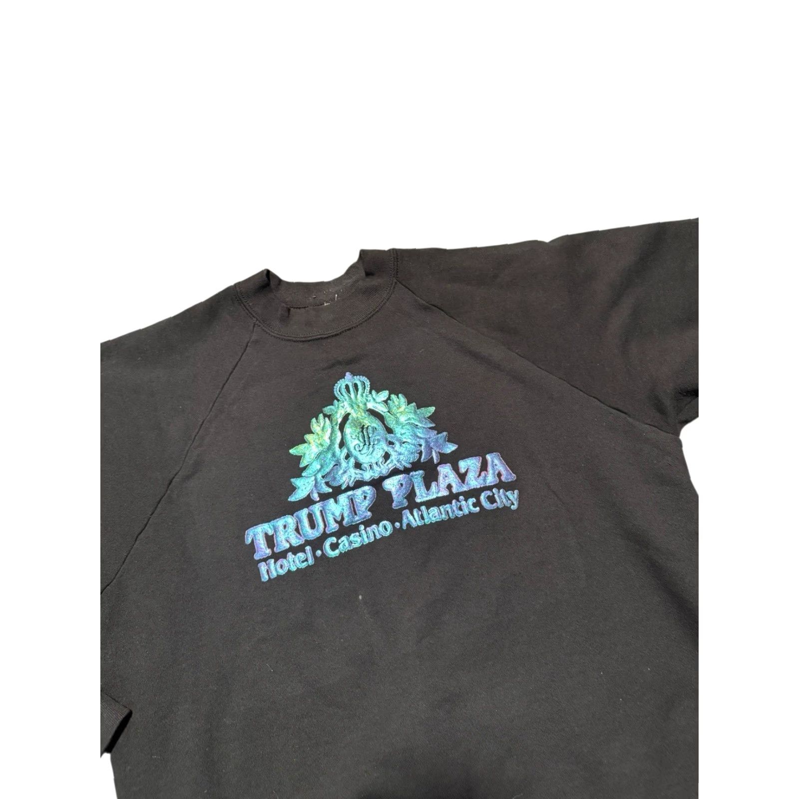 Fruit Of The Loom VINTAGE Donald Trump Plaza Casino Sweatshirt FOTL USA Size XL Black Men Pullover Crew Neck Size US XL / EU 56 / 4 - 6 Thumbnail
