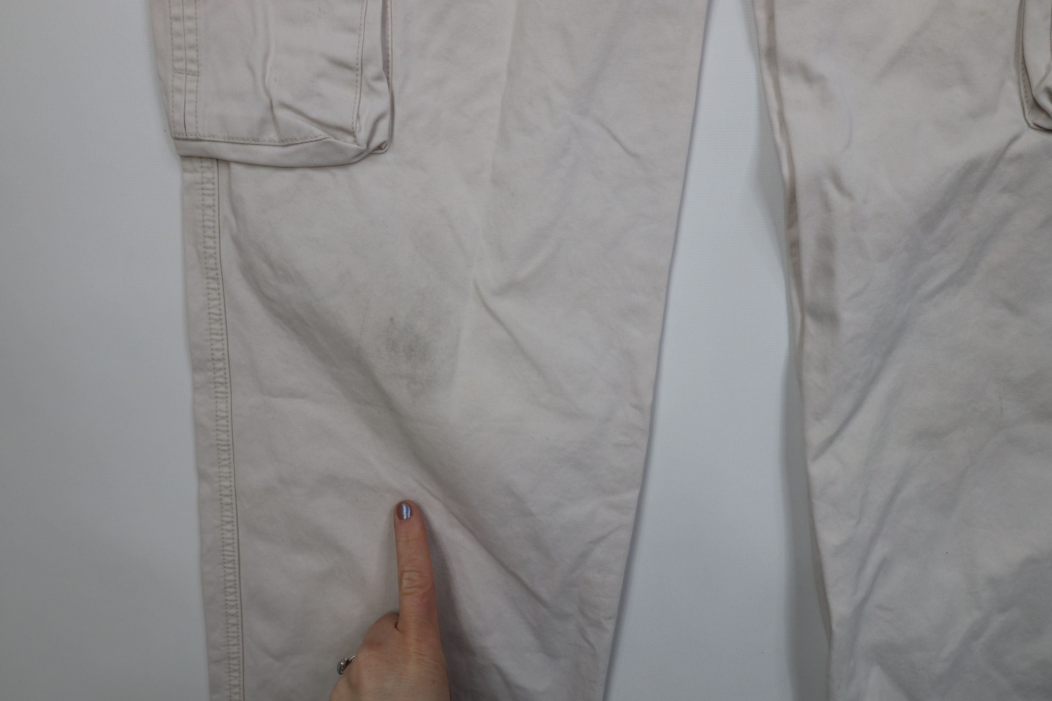 Vintage Vintage 90s Y2K Streetwear Fly Wide Leg Cargo Pants Beige Size US 32 / EU 48 - 5 Thumbnail