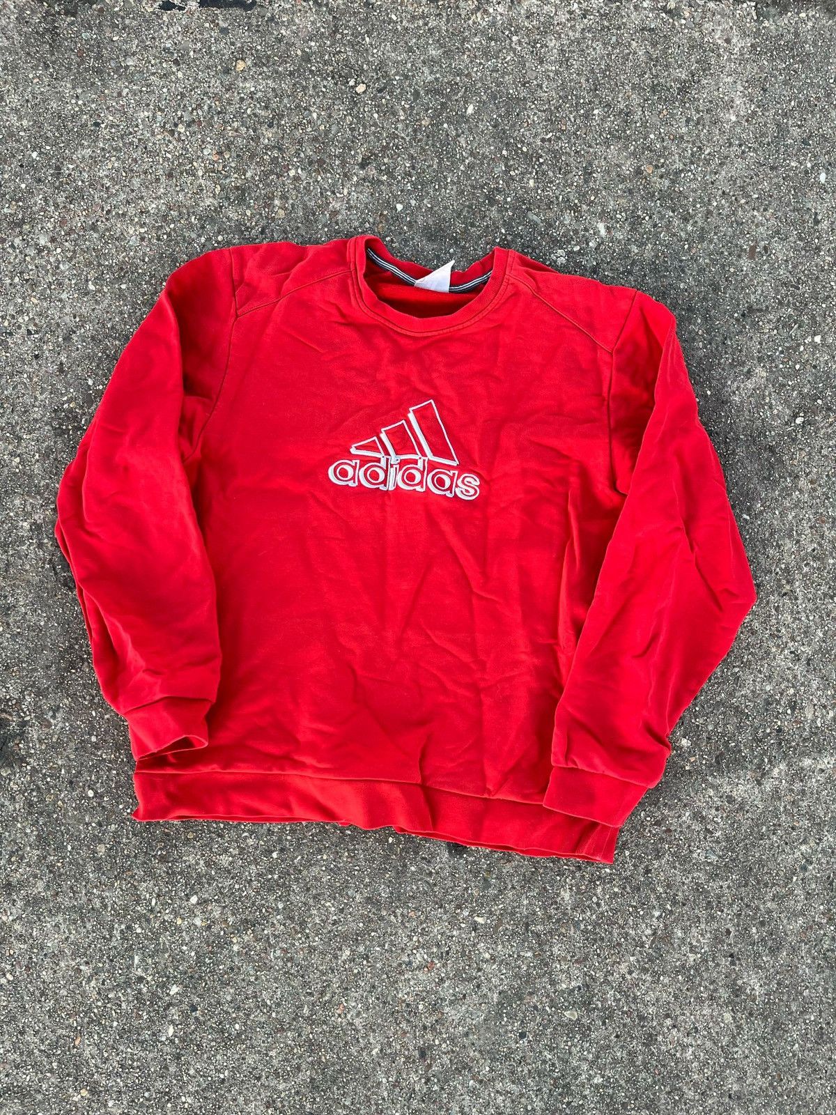 Other red vintage crewneck adidas Size US L / EU 52-54 / 3 - 2 Thumbnail