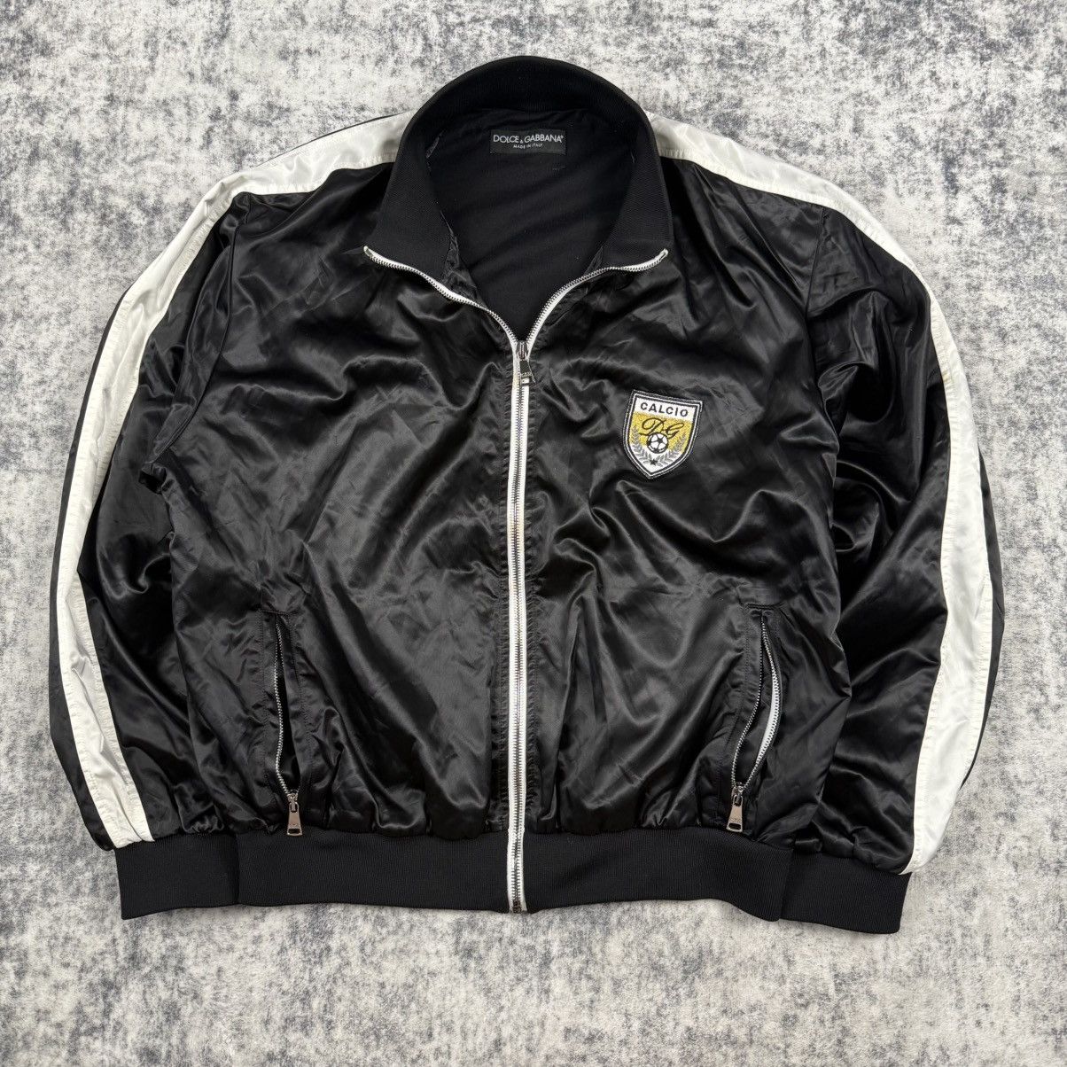 Dolce & Gabbana Dolce & Gabbana “Calcio” Nylon Track Bomber Jacket Size US M / EU 48-50 / 2 - 1 Thumbnail