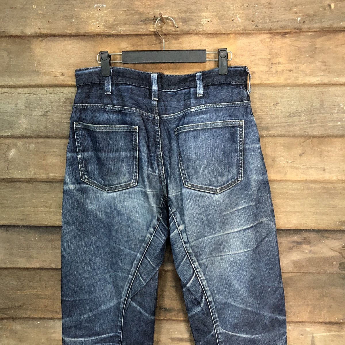 Japanese Brand Uniqlo Jeans Blue faded Distressed Denim Pants #7328 Size US 27 - 13 Thumbnail