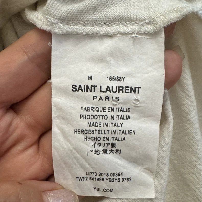 Saint Laurent Paris Saint laurent paris White short sleeve 2506-Nextarrow Size US M / EU 48-50 / 2 - 4 Thumbnail