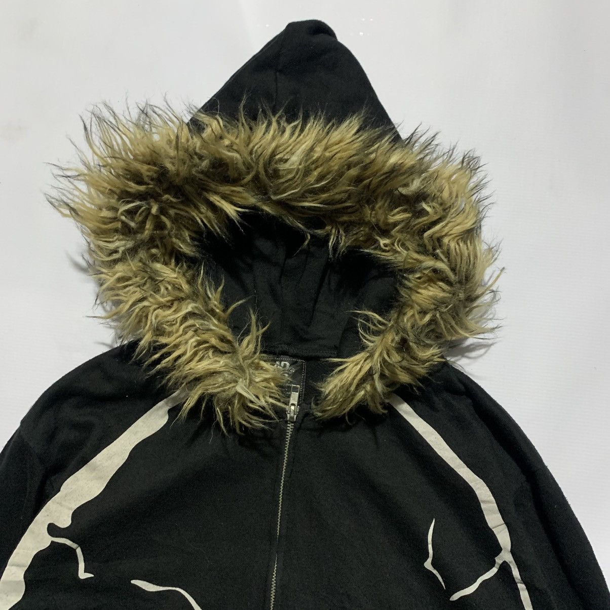 Japanese Brand Gladnews skull fur zip hoodie Size US M / EU 48-50 / 2 - 3 Thumbnail