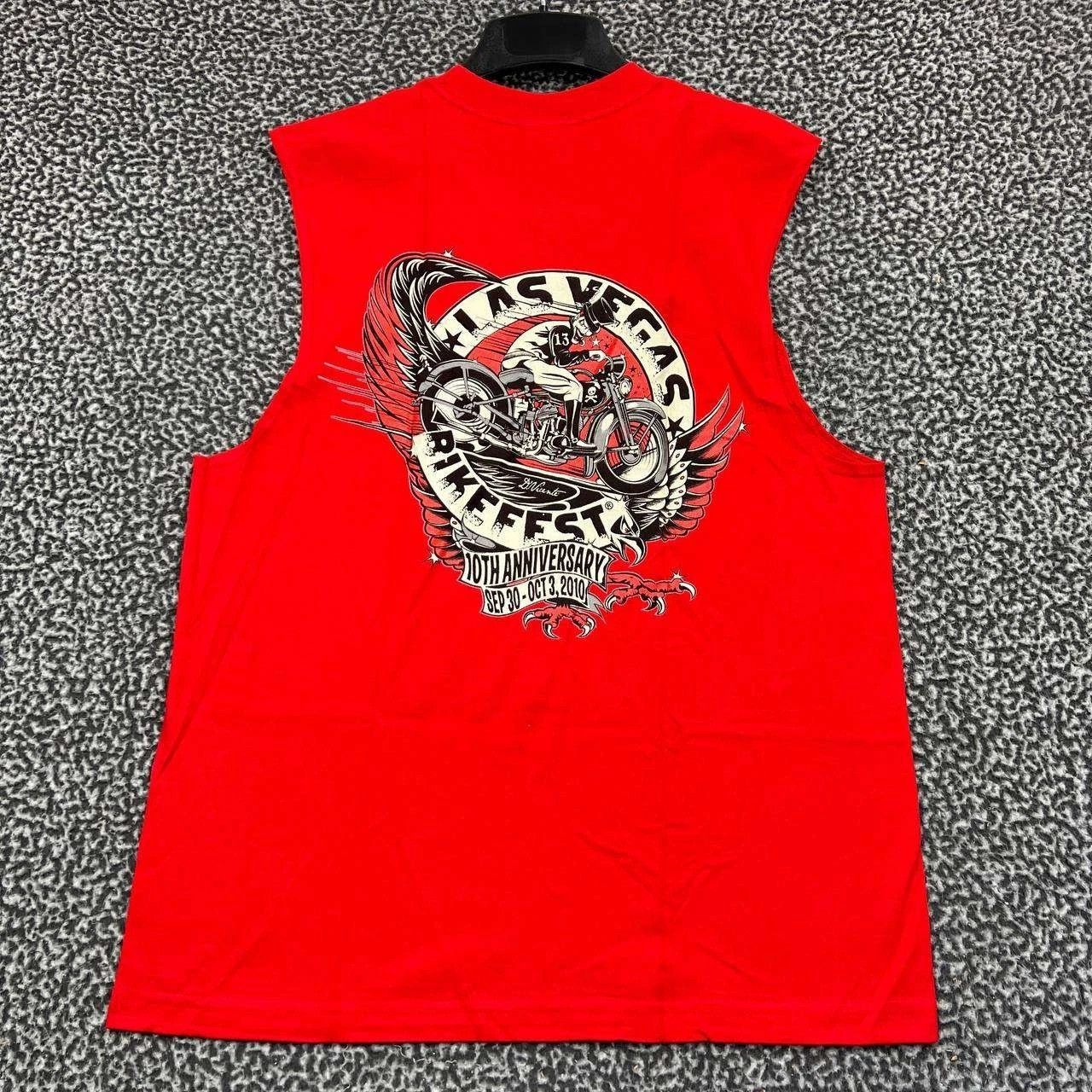 Alstyle Vintage Las Vegas Bike Fest Shirt L Sleeveless Deadstock New Size US L / EU 52-54 / 3 - 1 Thumbnail