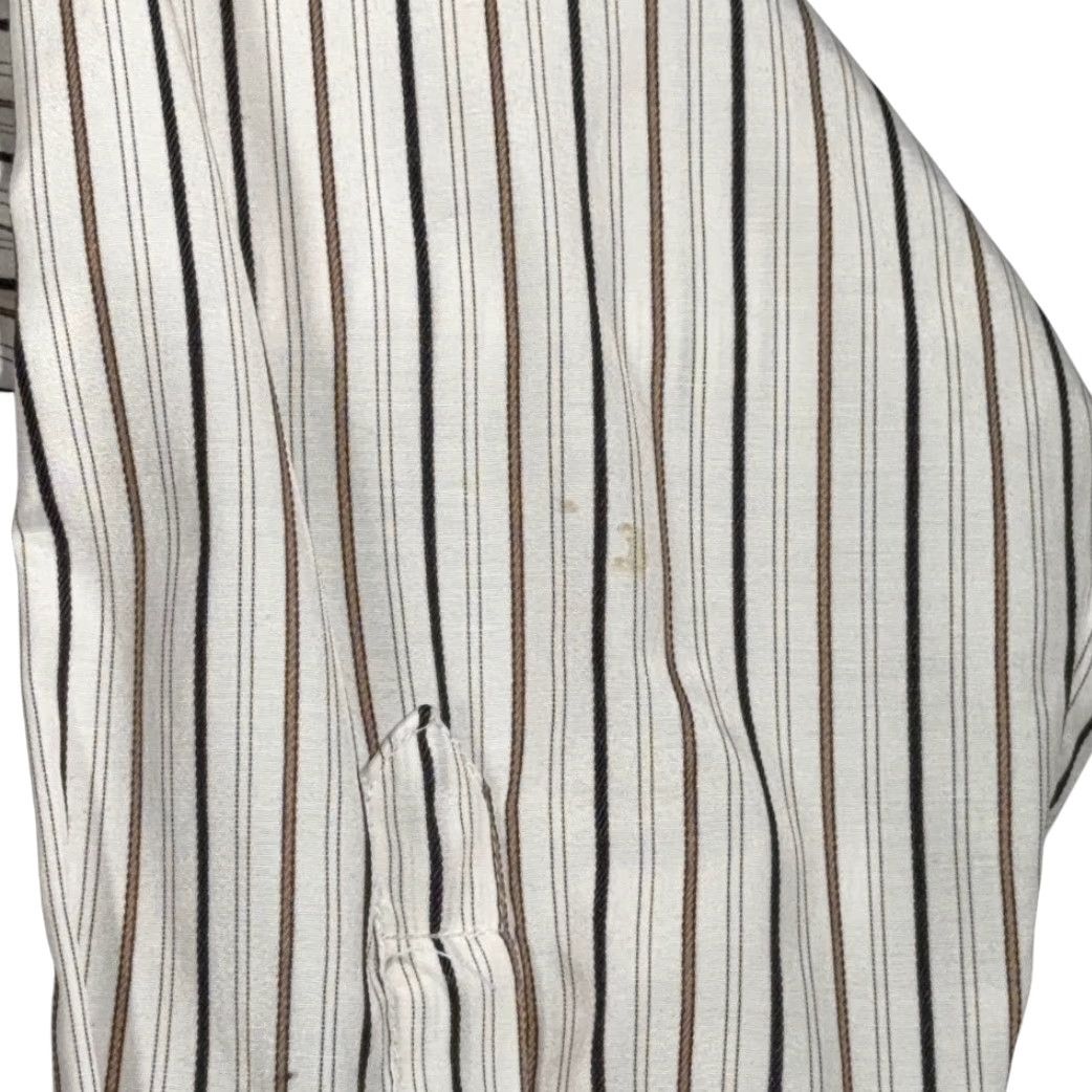 Vintage VINTAGE Plains Western Shirt Mens Adult Large White Striped Pearl Snap Cowboy 90s Size US L / EU 52-54 / 3 - 6 Thumbnail