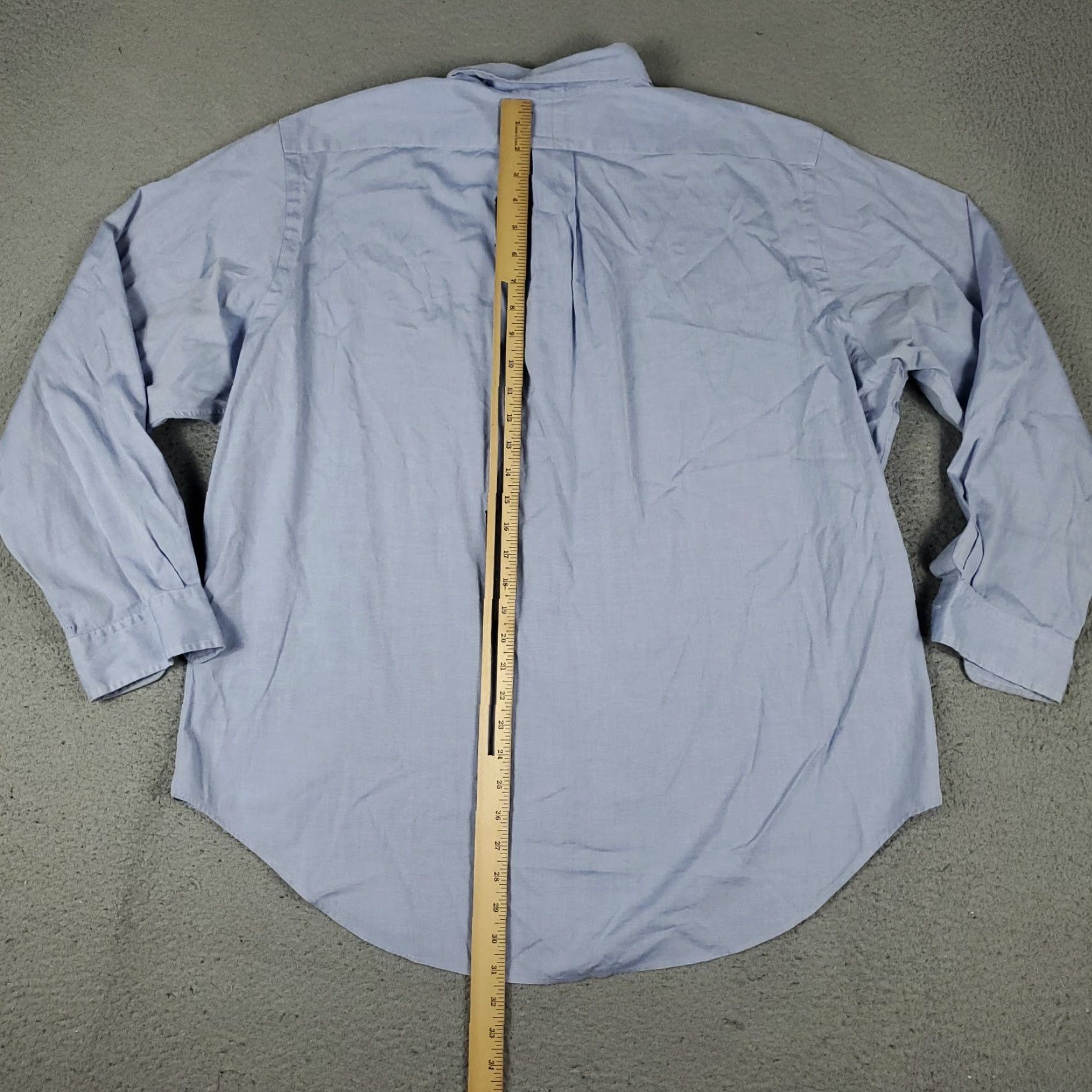 Ralph Lauren Ralph Lauren Shirt Mens 17.5 Blue Pony Dress Button Up Long Sleeve Dress Shirt Mens Regular Sleeve Long Blue Polo Shirt? Size 48R - 6 Thumbnail