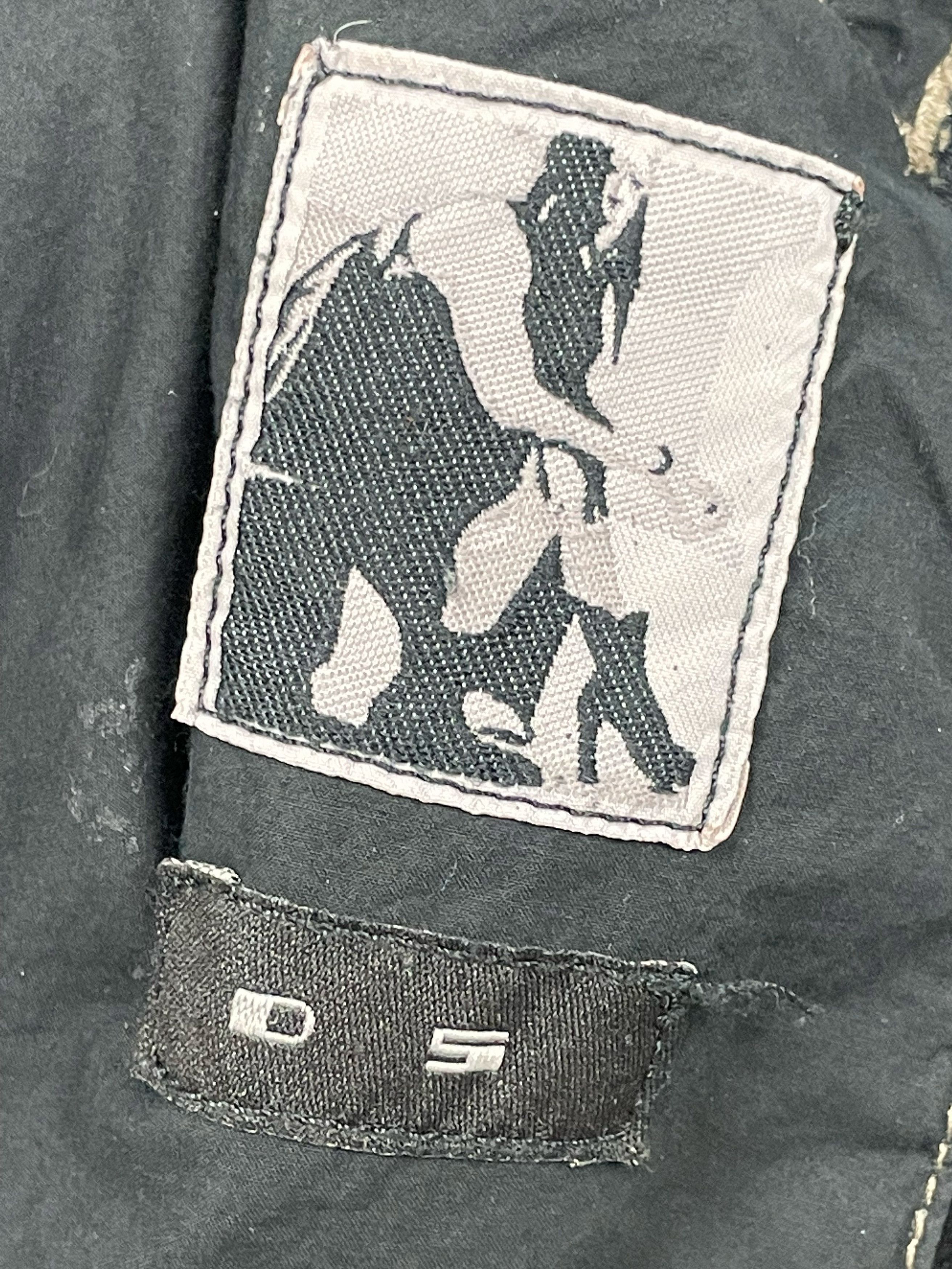 Rick Owens Drkshdw HYBRID SLAVE JACKET LAMB LEATHER / WAXED DENIM Size US M / EU 48-50 / 2 - 5 Thumbnail