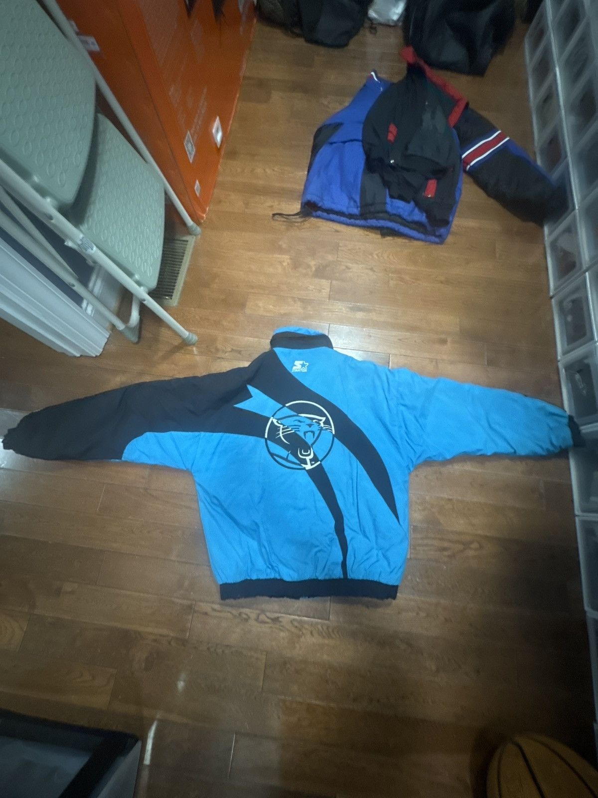 Starter × Vintage Carolina panthers starters bomber jacket Size US XL / EU 56 / 4 - 2 Thumbnail