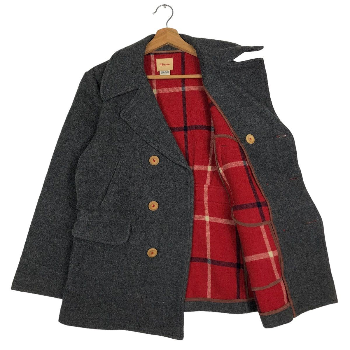 45rpm 🔥Rare Double Collar Wool Duffle Jacket 45RPM Japan Made Size US M / EU 48-50 / 2 - 9 Thumbnail