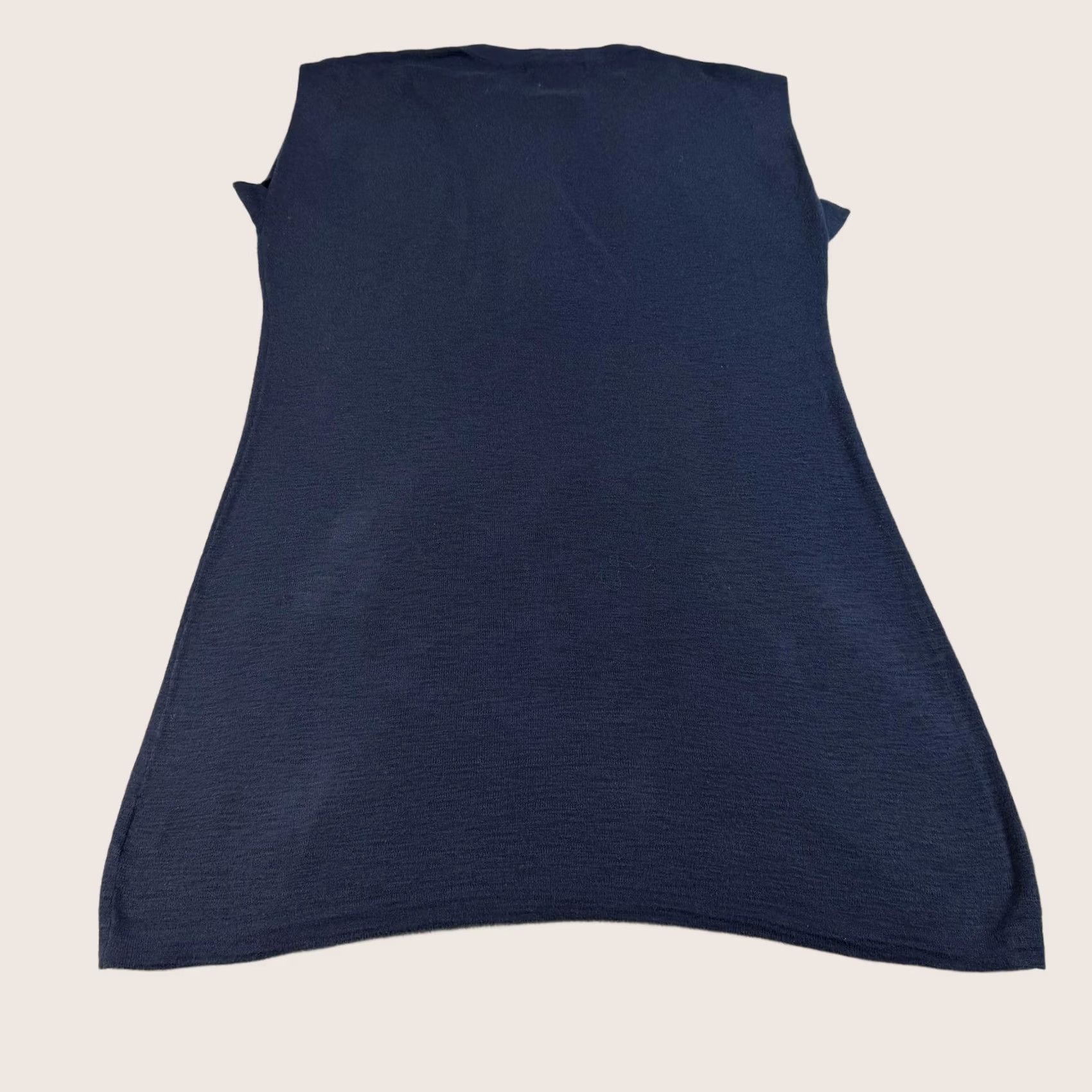 Vintage 360SWEATER Dress Women M Blue Knit Cap Sleeve Tunic Crew Neck Sleeveless Lightweight Casual Knit Blouse 100% Cotton Short Dress Size M / US 6-8 / IT 42-44 - 1 Thumbnail