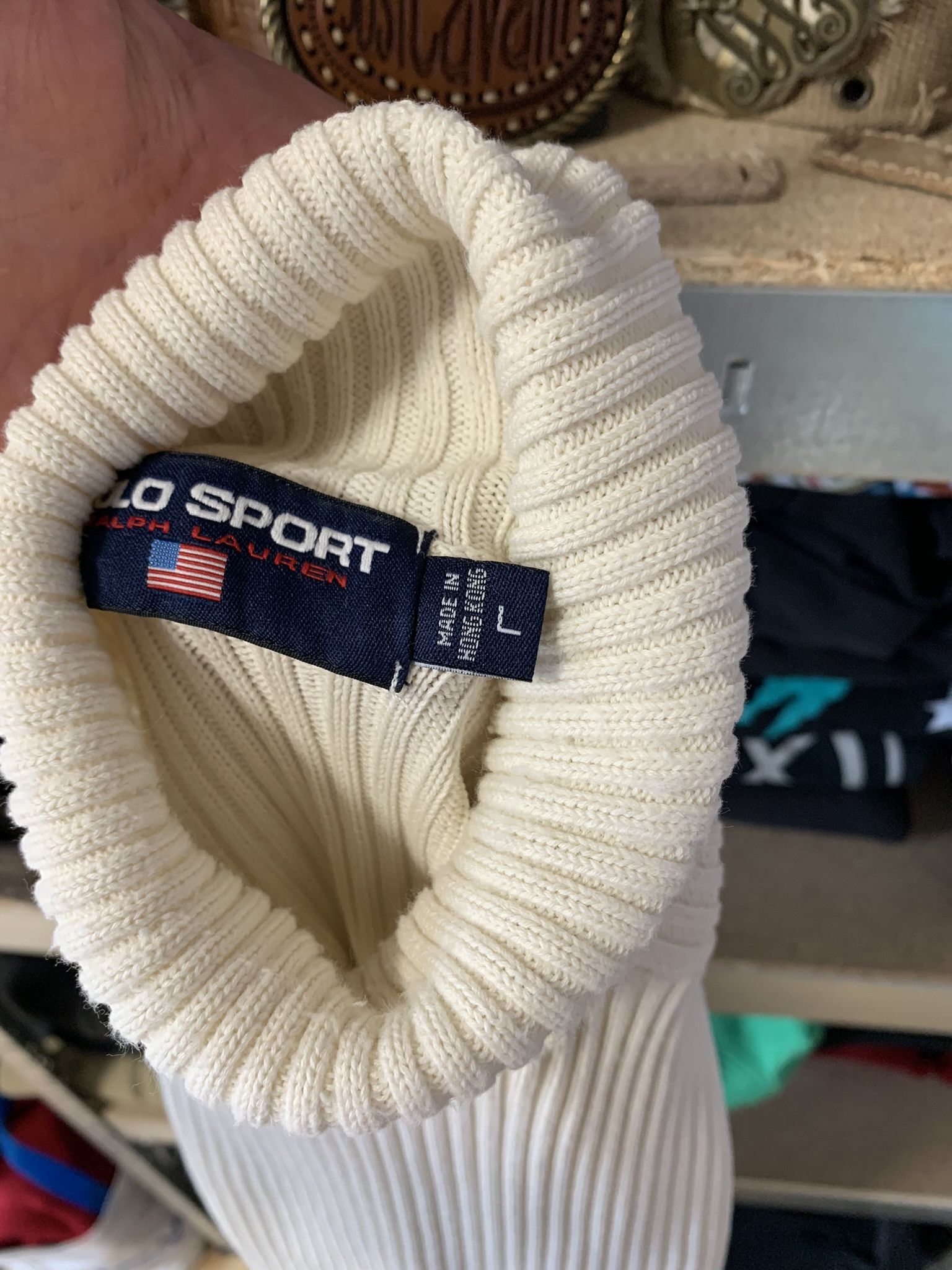 Ralph Lauren Sport Polo Sport Ralph Lauren Turtleneck American Flag Sweater Size US L / EU 52-54 / 3 - 13 Thumbnail