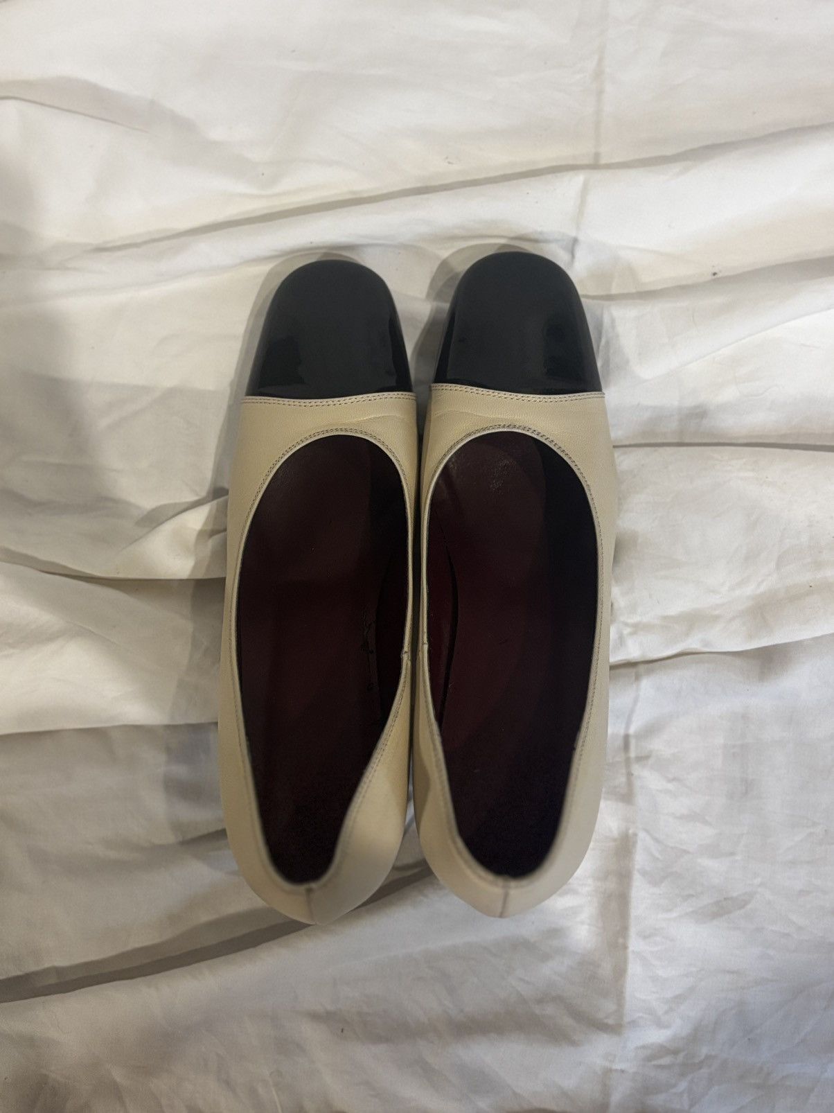 Other Cream & Black leather Shoes.wf997 Size US 6 / IT 36 - 9 Thumbnail