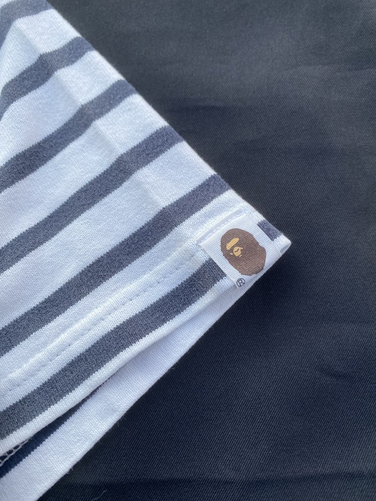 Bape Rare Vintage BAPE Stripes by Nigo Era Tshirt Size US S / EU 44-46 / 1 - 11 Thumbnail