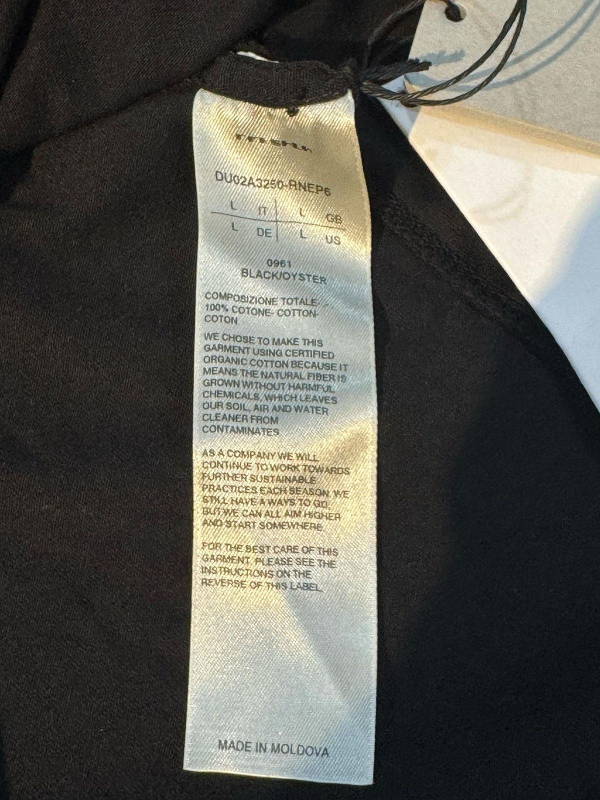 Rick Owens Drkshdw Rick Owens Drkshdw script tee Size US L / EU 52-54 / 3 - 7 Thumbnail