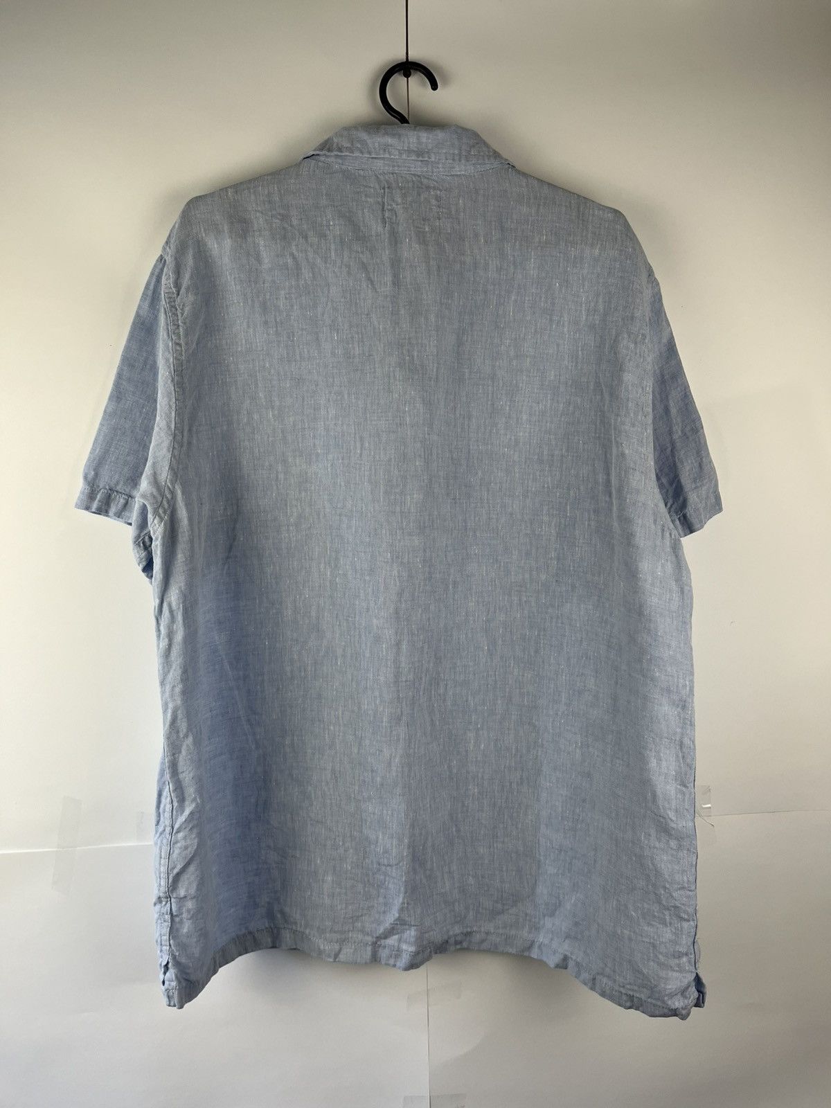 Folk Folk Solid Linen Short Sleeve Shirt Button Up Size US XL / EU 56 / 4 - 5 Thumbnail