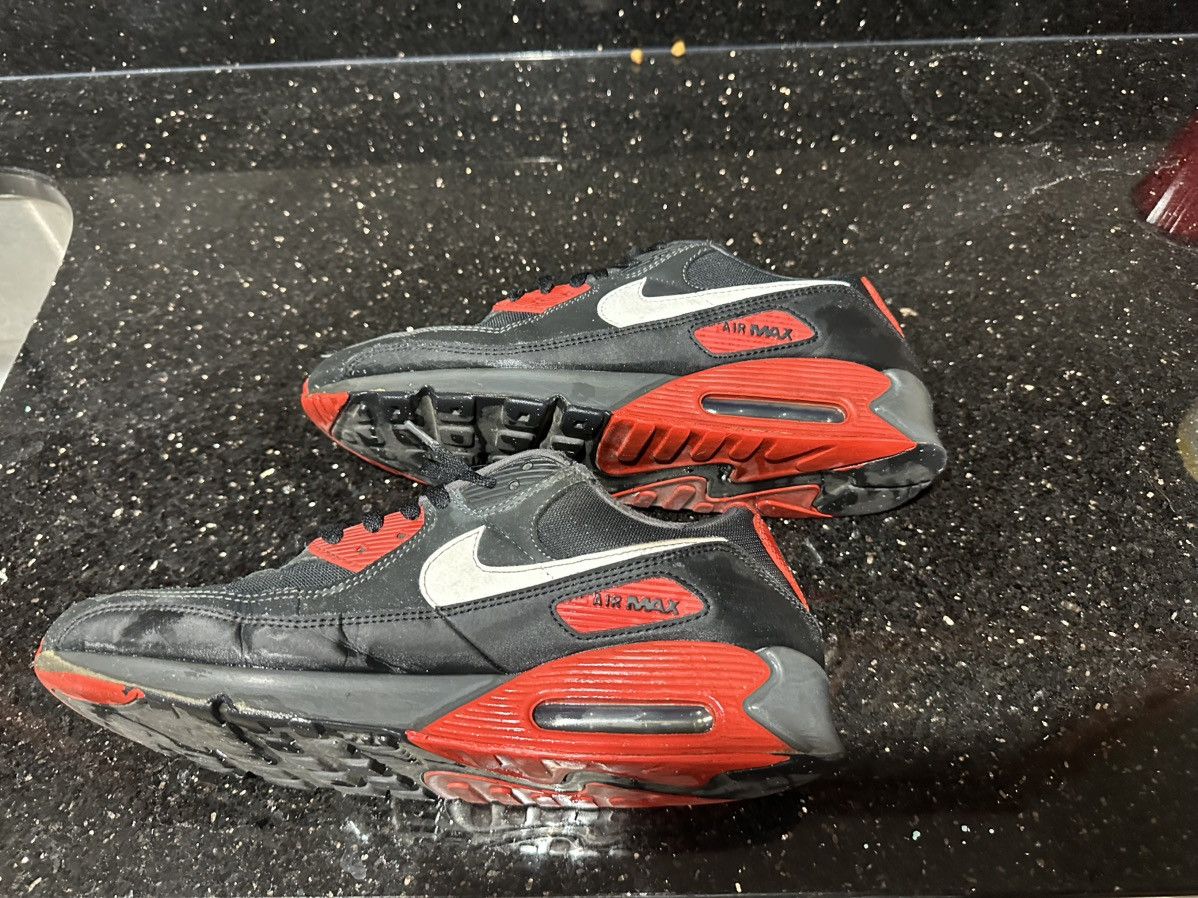 Nike Nike Air Max 90 Anthracite Mystic Red Size US 12 / EU 45 - 3 Thumbnail